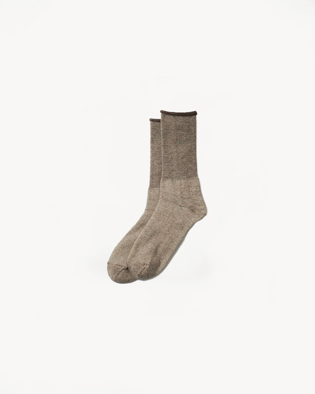 R1044 - City Crew Socks - Gray, Dark Brown