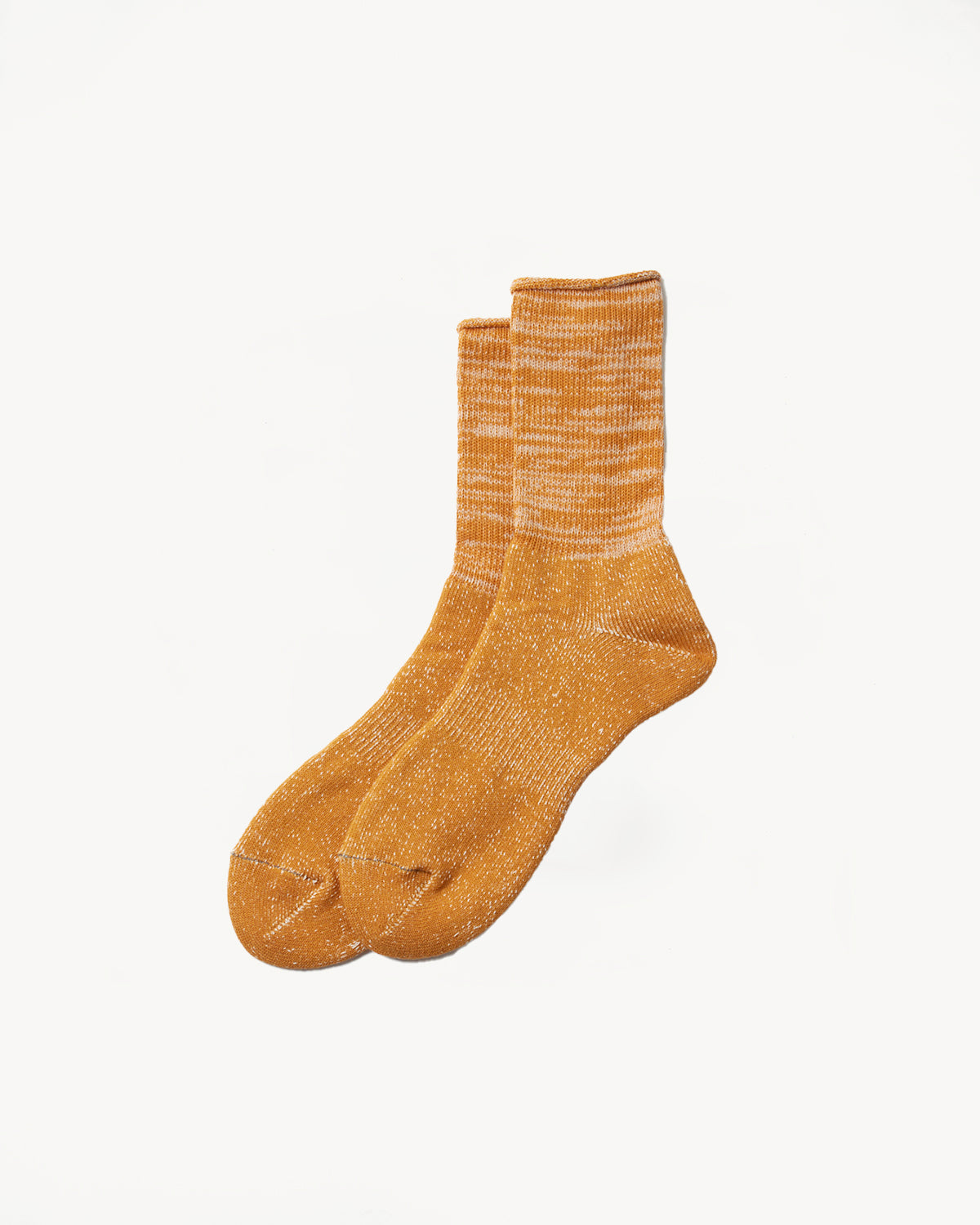 R1066 - Washi Pile Crew Sock - Dark Yellow
