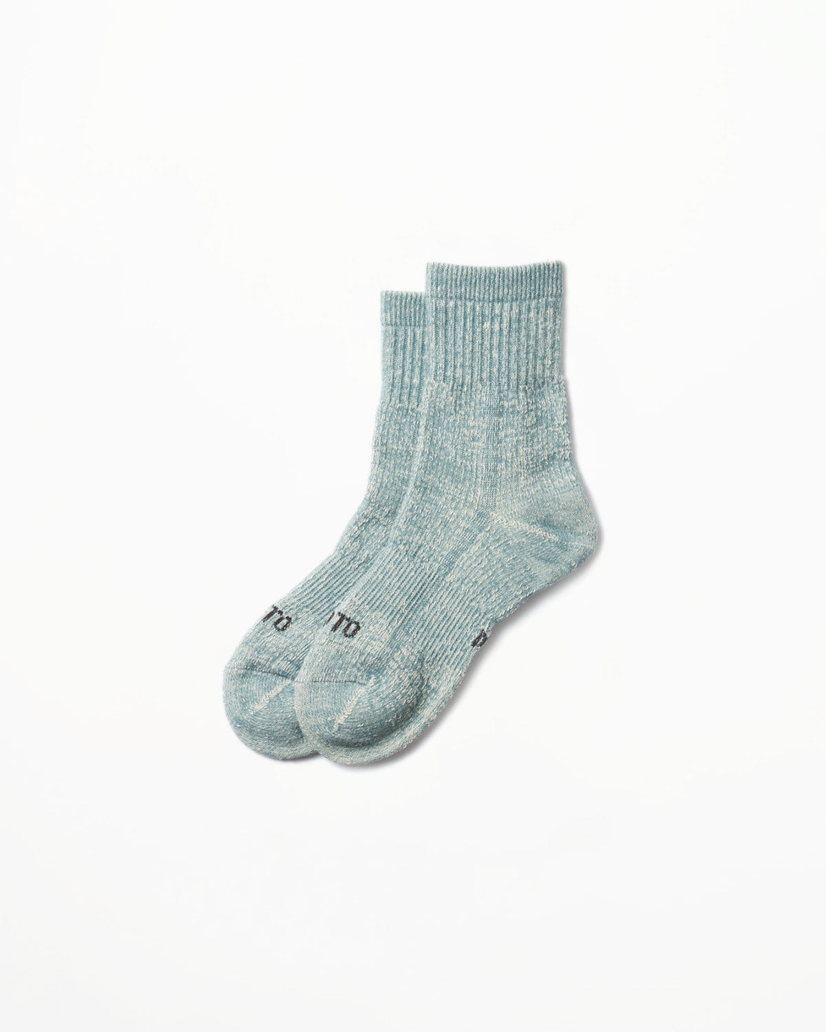 R1380 - Double Faced Organic Mid Sock - Light Blue 1 R1380 - Double Faced Organic Mid Sock - Light Blue