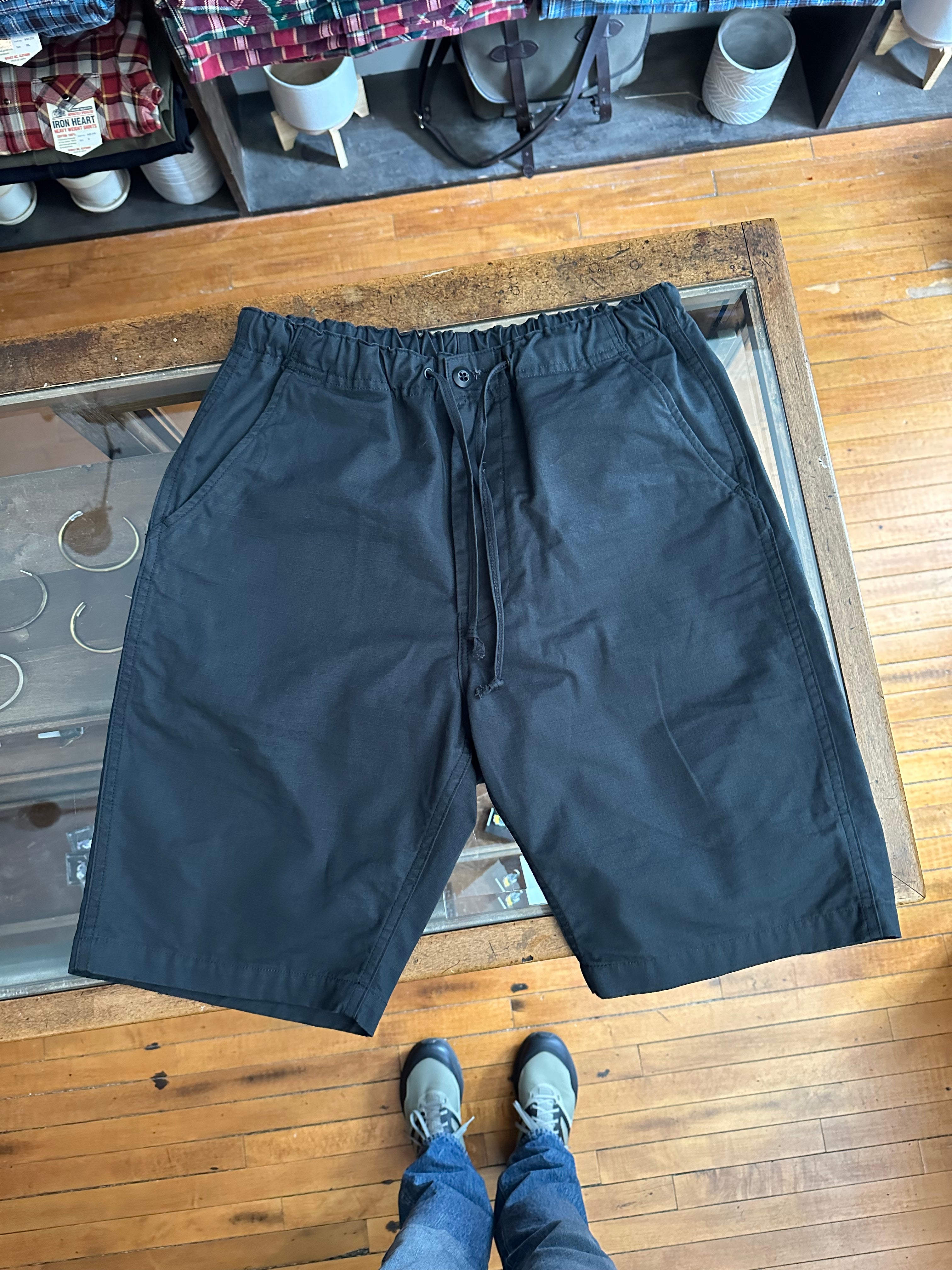 Gently Used orSlow New Yorker Shorts - Sumi Black Ripstop - 1 1 Gently Used orSlow New Yorker Shorts - Sumi Black Ripstop - 1