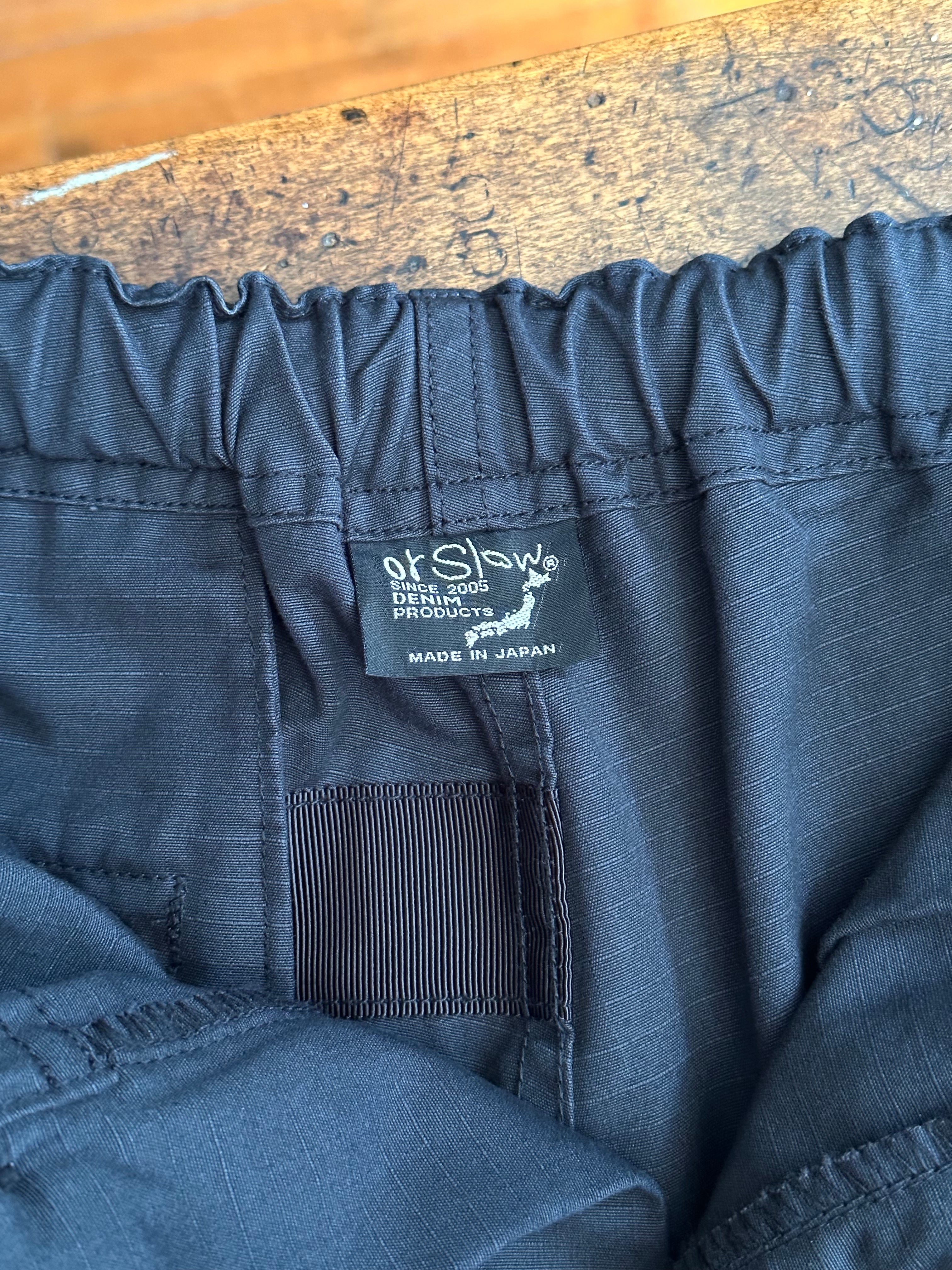 Gently Used orSlow New Yorker Shorts - Sumi Black Ripstop - 1 3 Gently Used orSlow New Yorker Shorts - Sumi Black Ripstop - 1