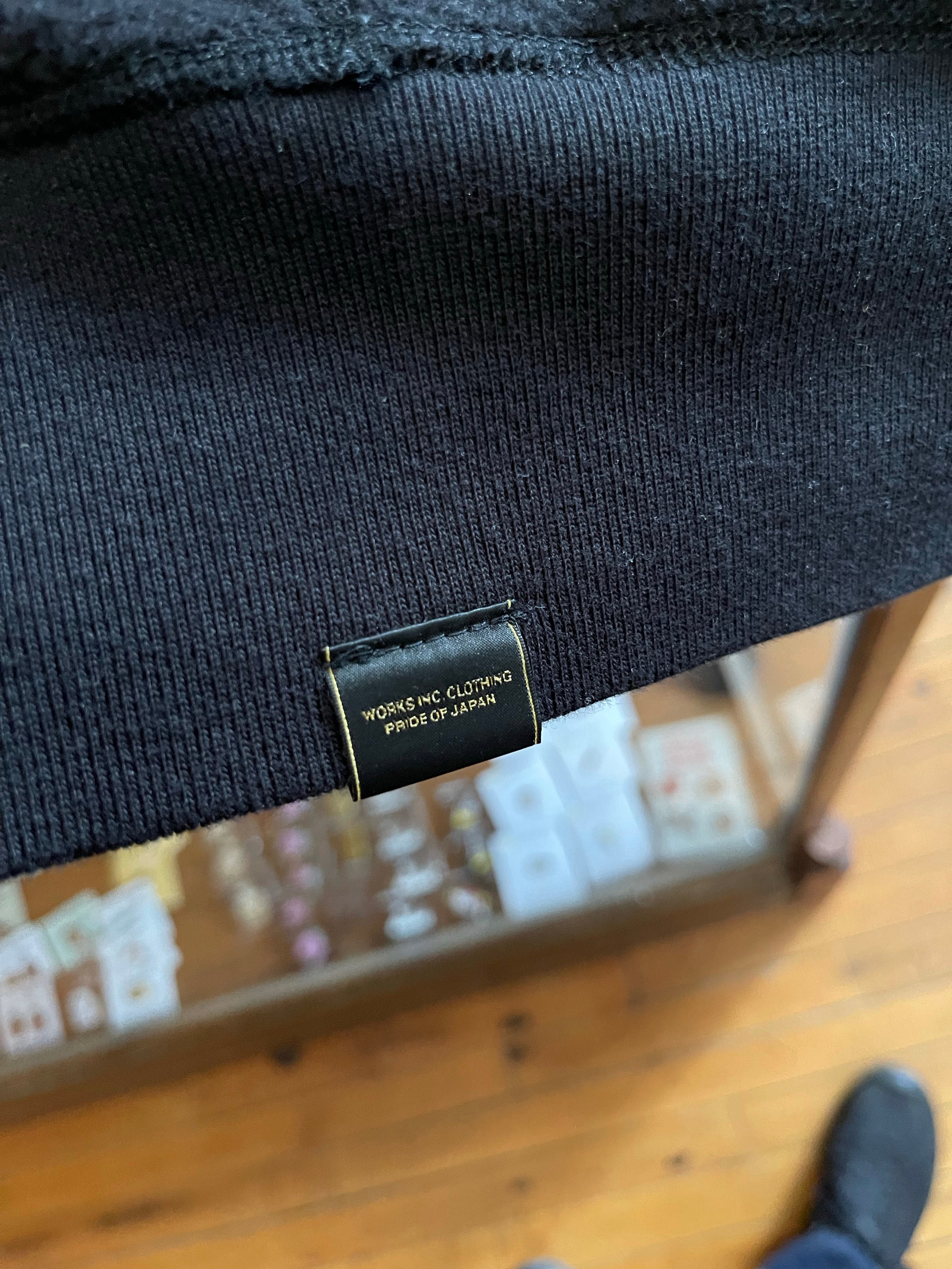 Gently Used Iron Heart 14oz HW Loopwheel Zip Up Sweatshirt - Black - Large 4 Gently Used Iron Heart 14oz HW Loopwheel Zip Up Sweatshirt - Black - Large