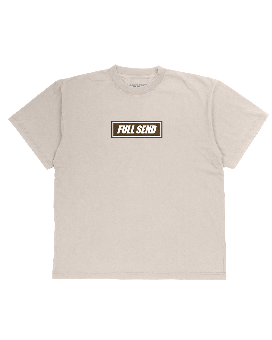 Brown Box Logo Tan T-Shirt