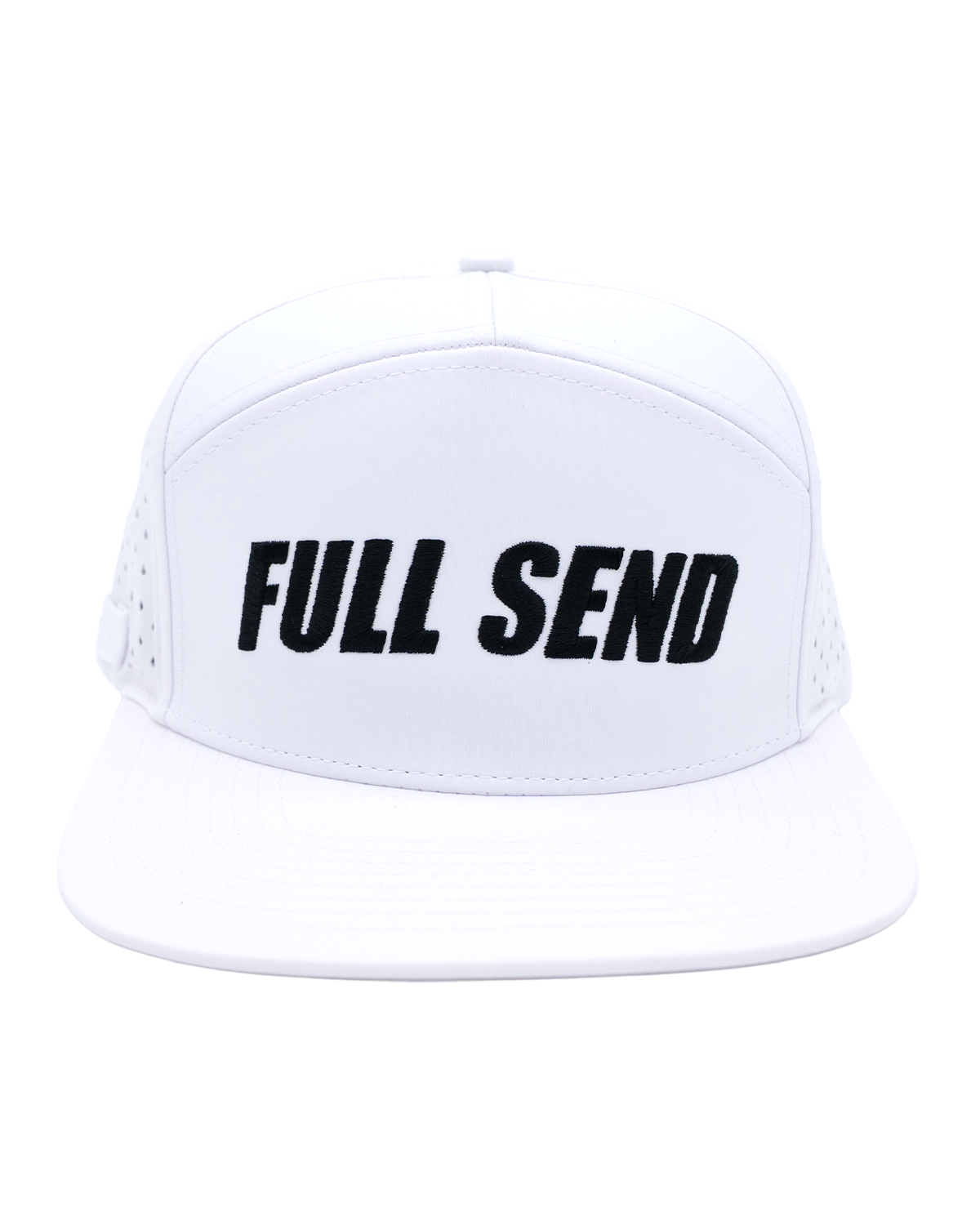 Full Send Golf White/Black Logo Hydro Hat