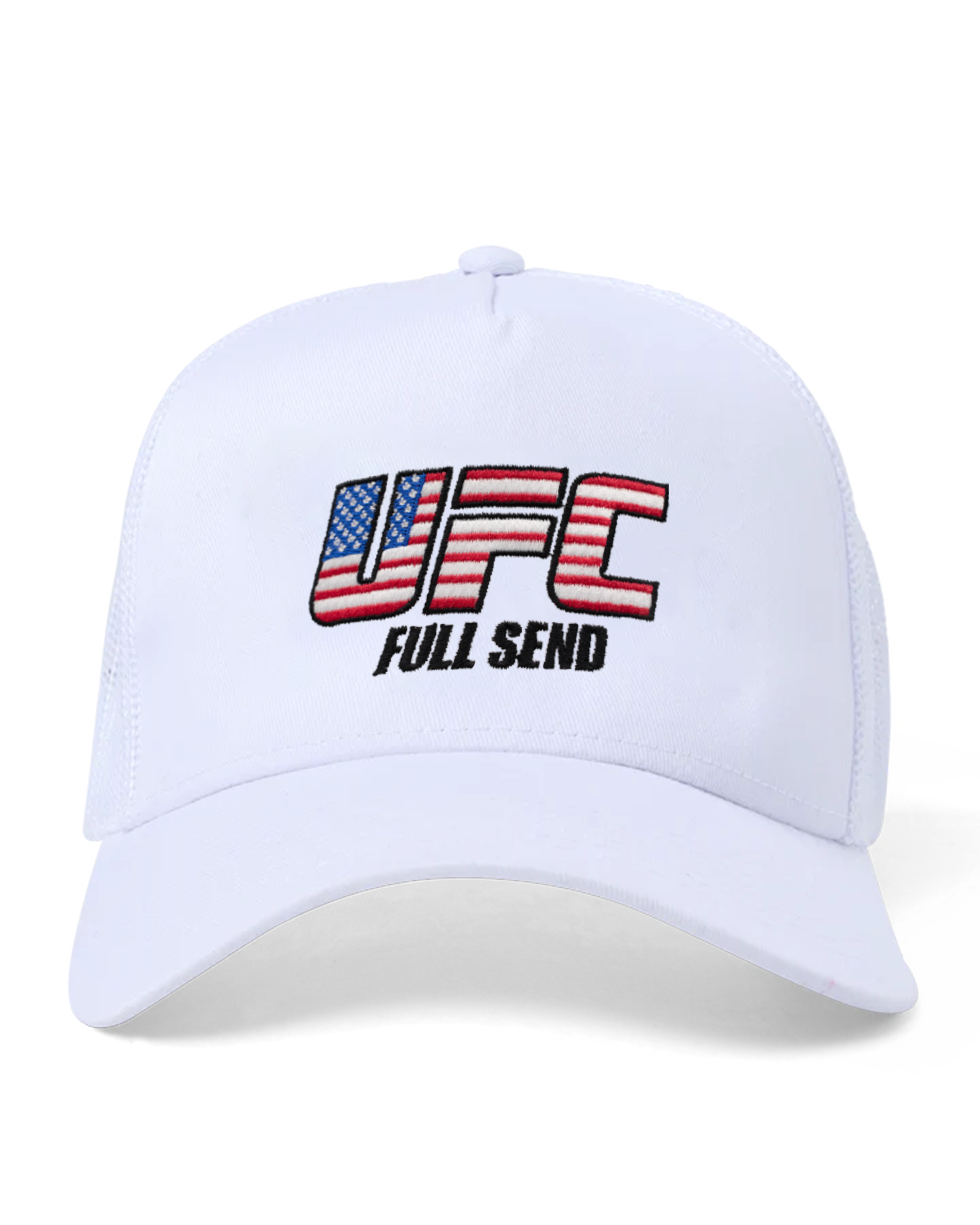 Full Send x UFC USA Flag Trucker Hat