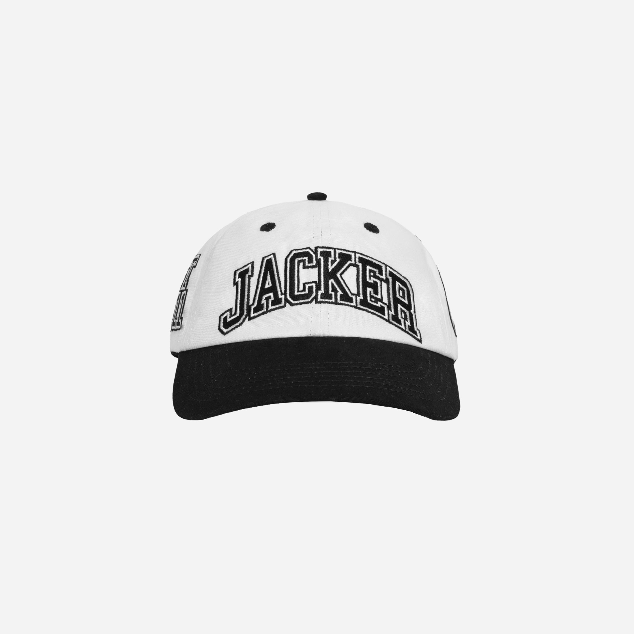 COLLEGE CAP - BLACK & WHITE