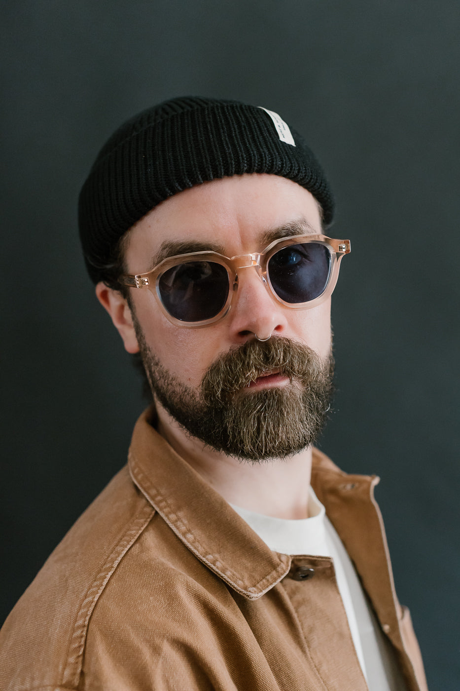 Geometric - SP-05 Sunglasses - Champagne, Navy 11 Geometric - SP-05 Sunglasses - Champagne, Navy
