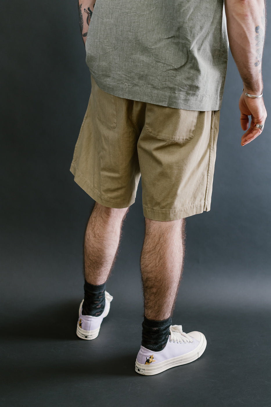 Drawstring Shorts HBT - Sand 10 Drawstring Shorts HBT - Sand