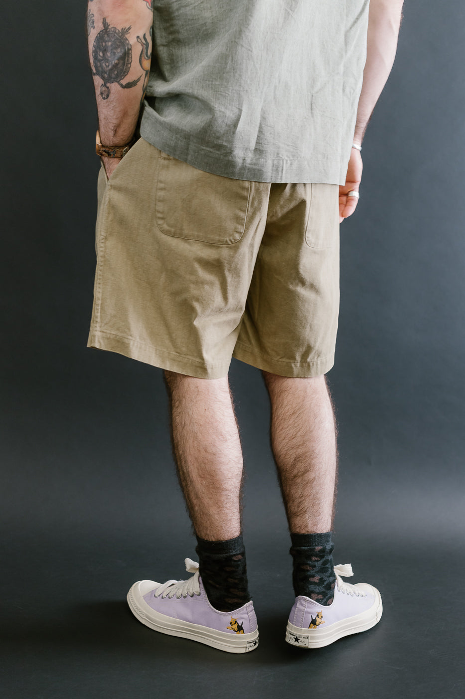 Drawstring Shorts HBT - Sand 11 Drawstring Shorts HBT - Sand