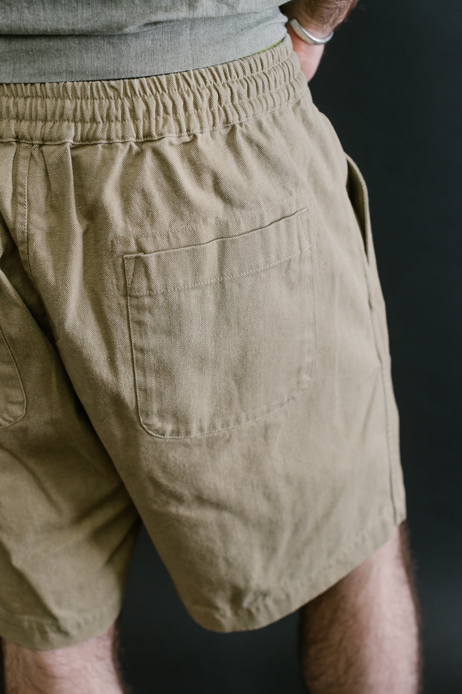 Drawstring Shorts HBT - Sand 13 Drawstring Shorts HBT - Sand