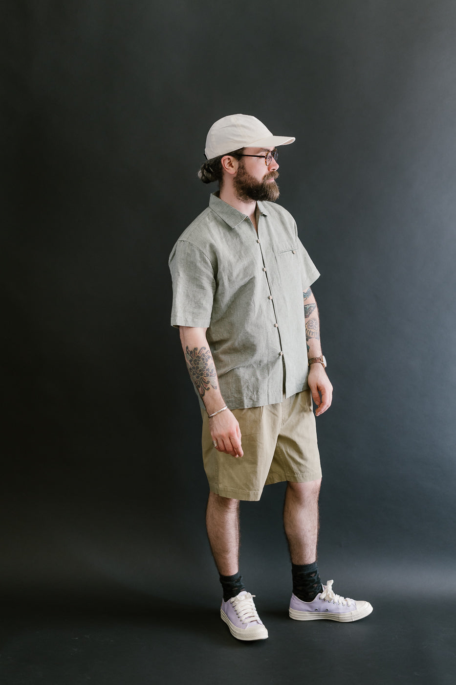 Drawstring Shorts HBT - Sand 6 Drawstring Shorts HBT - Sand