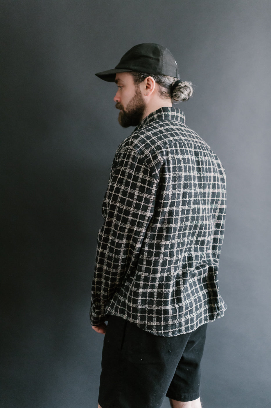 Utility Shirt Wavy Check - Black, Ecru 10 Utility Shirt Wavy Check - Black, Ecru