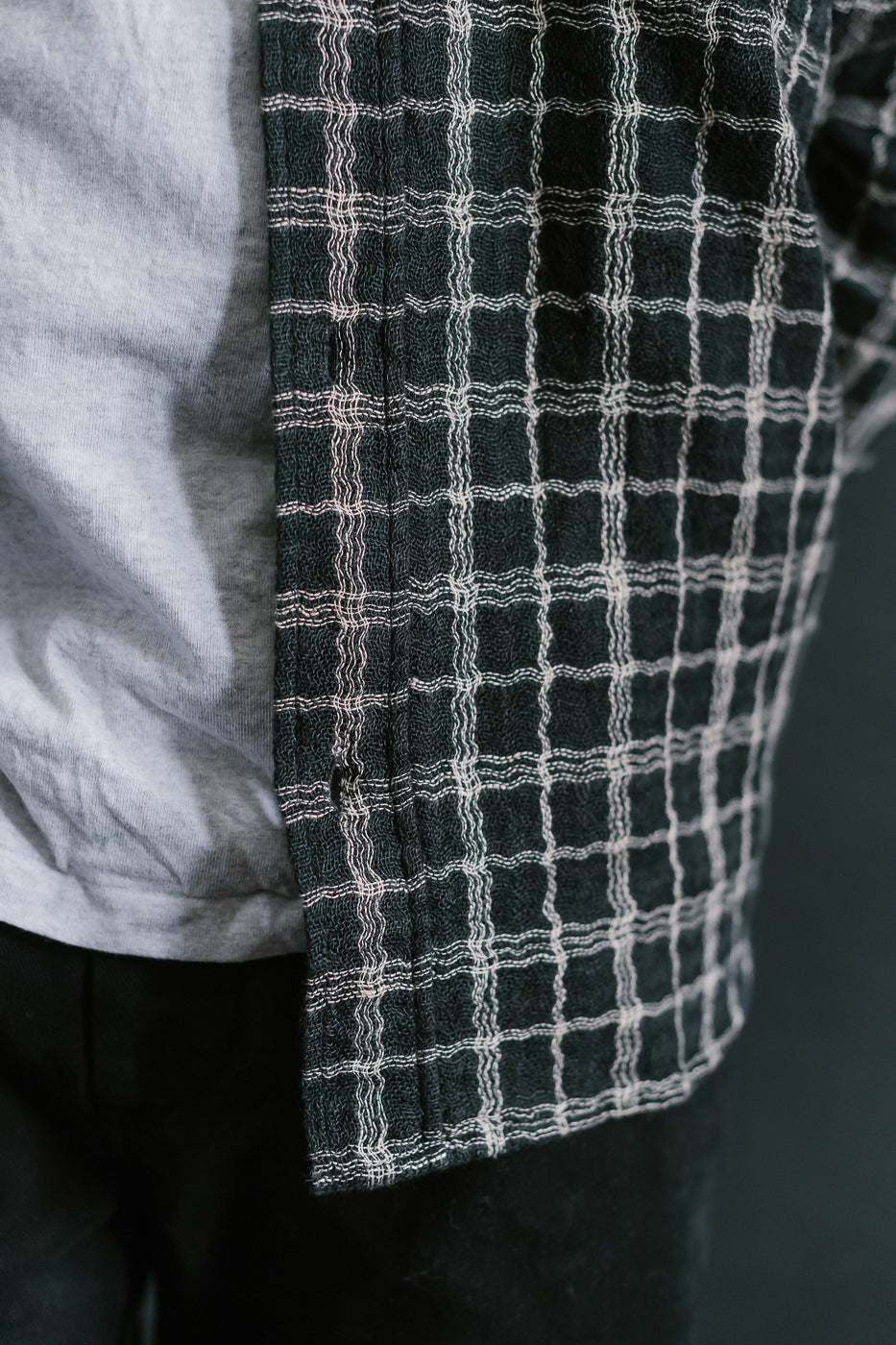 Utility Shirt Wavy Check - Black, Ecru 15 Utility Shirt Wavy Check - Black, Ecru