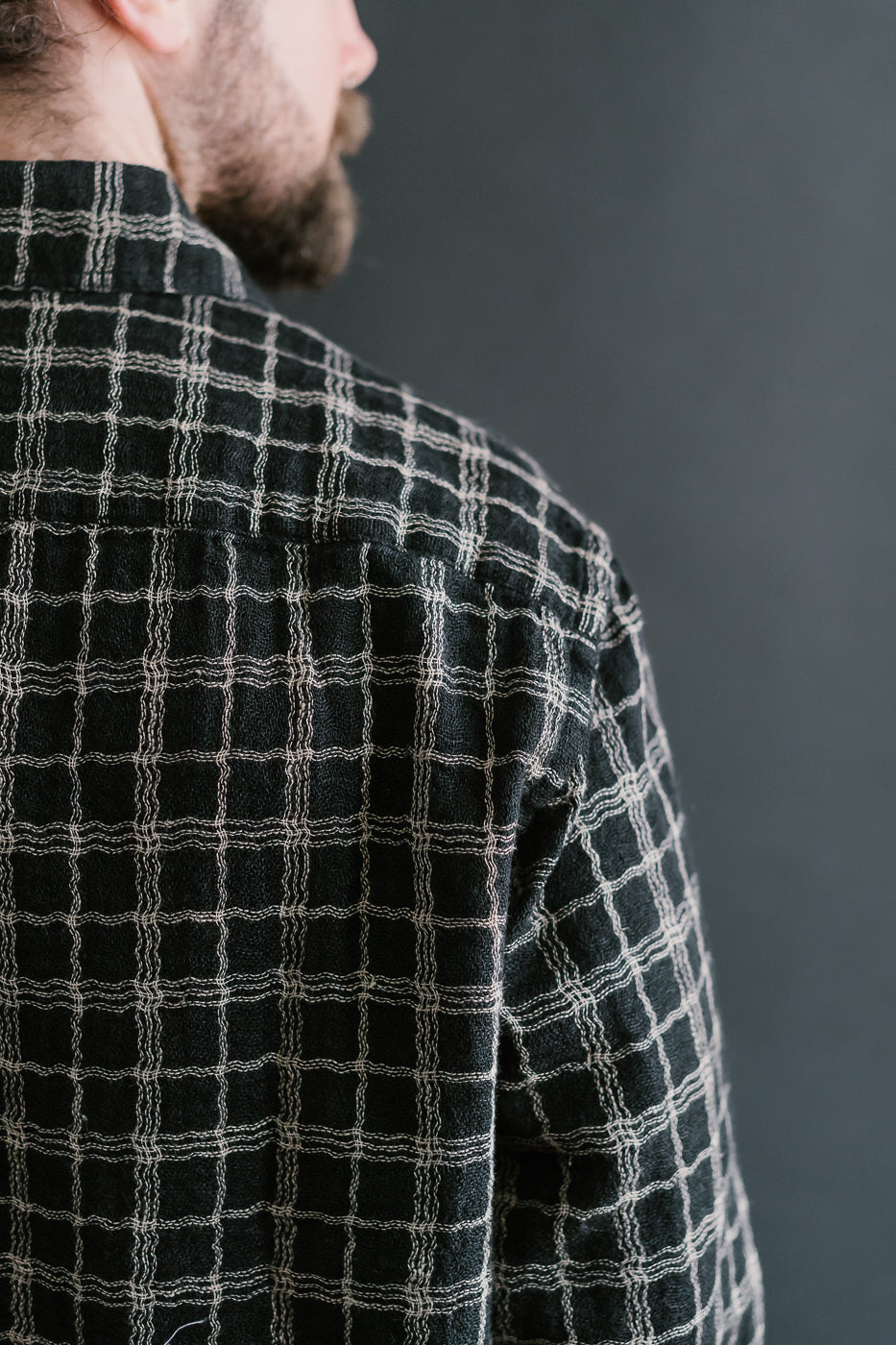 Utility Shirt Wavy Check - Black, Ecru 16 Utility Shirt Wavy Check - Black, Ecru
