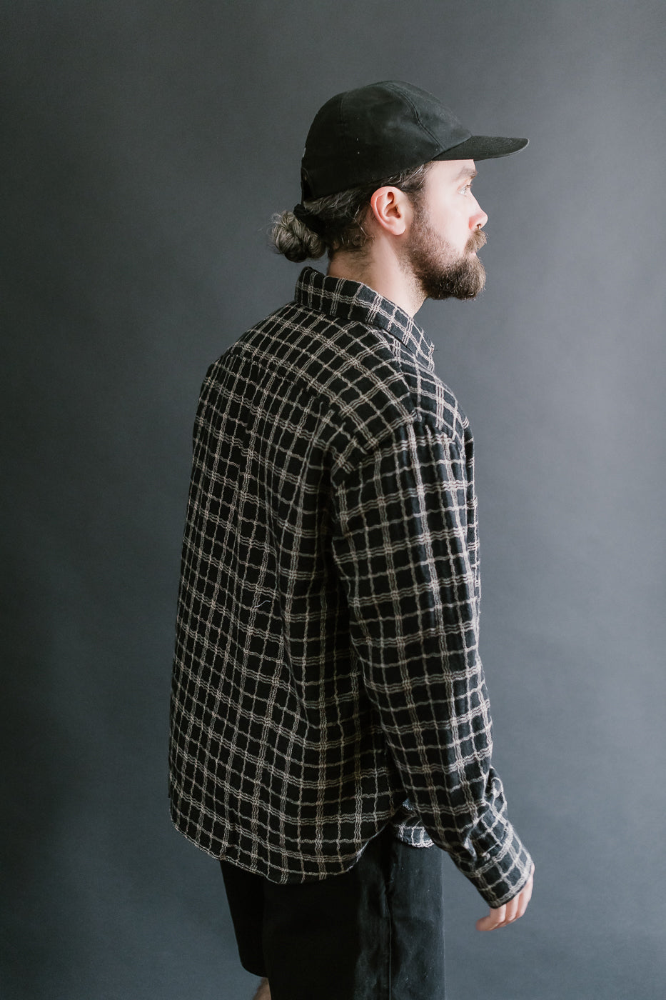 Utility Shirt Wavy Check - Black, Ecru 8 Utility Shirt Wavy Check - Black, Ecru