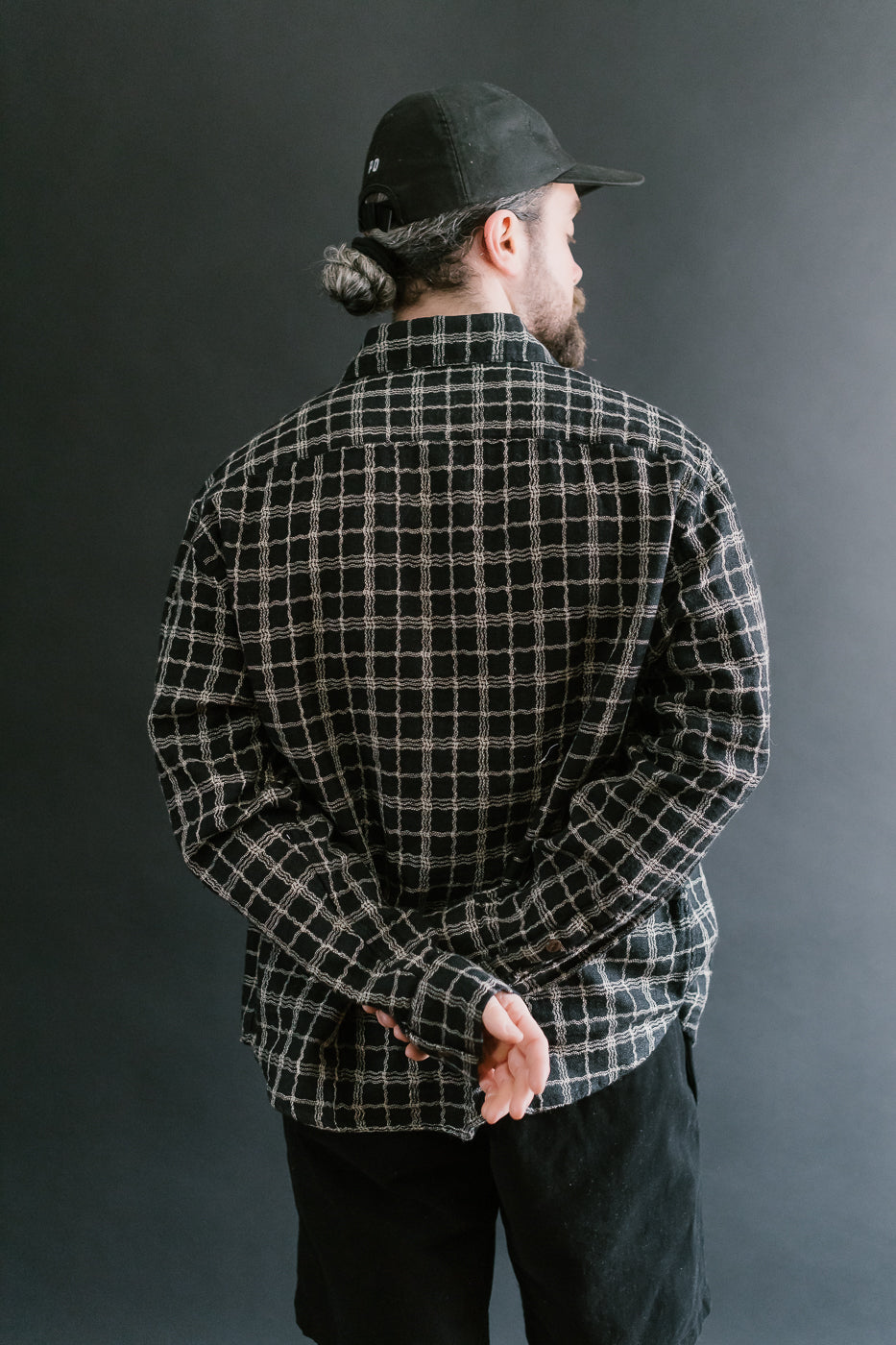 Utility Shirt Wavy Check - Black, Ecru 9 Utility Shirt Wavy Check - Black, Ecru