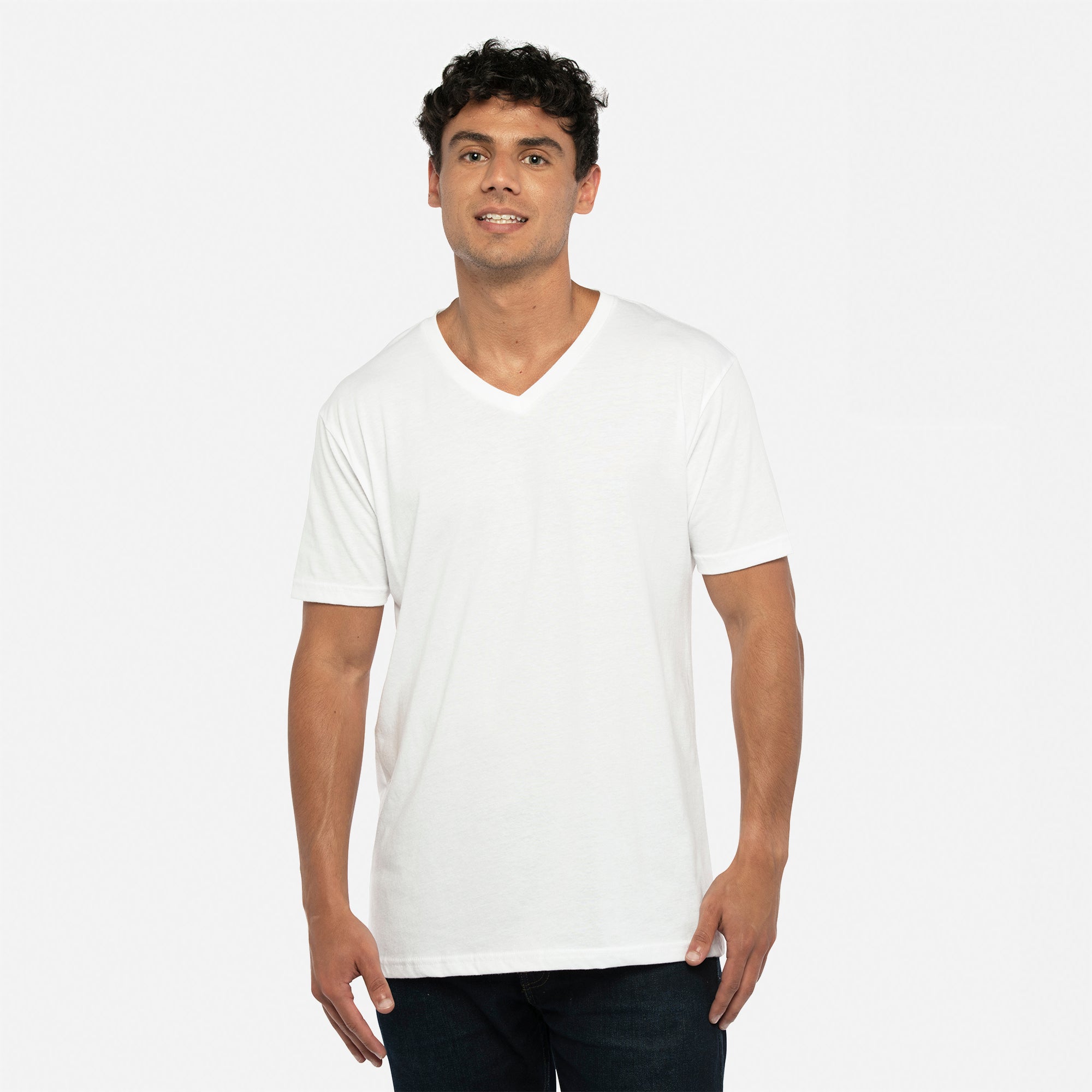 Sueded V-Neck T-Shirt