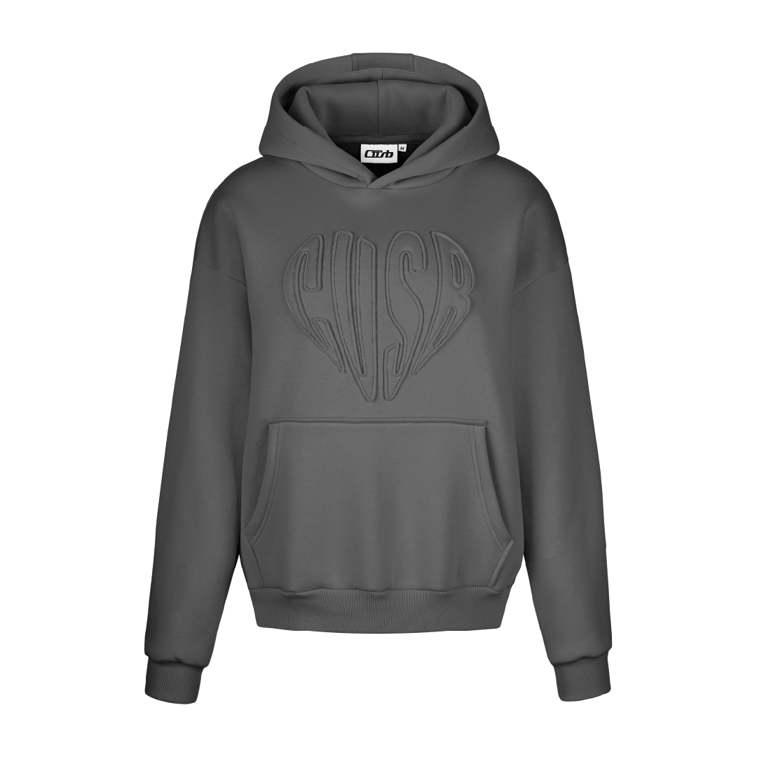 HEART HOODIE ANTHRAZIT