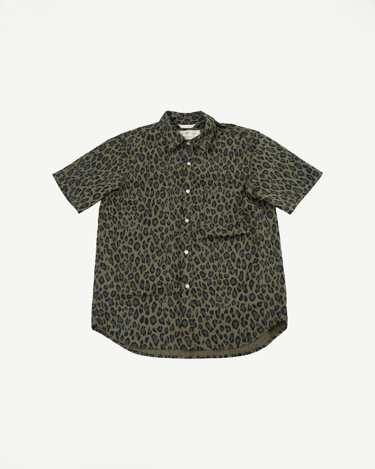 Oxford Shirt Cheetah Camo - Olive