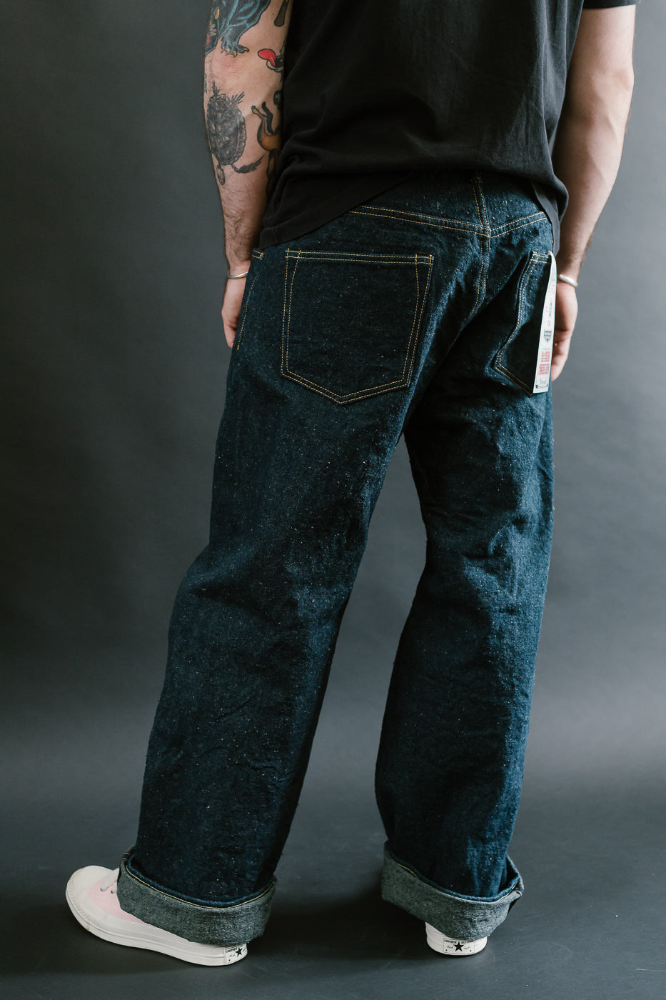 222CCD-GOLV - 15oz "Concrete Denim Grey Olive" Selvedge Denim - Super Wide Straight 14 222CCD-GOLV - 15oz "Concrete Denim Grey Olive" Selvedge Denim - Super Wide Straight