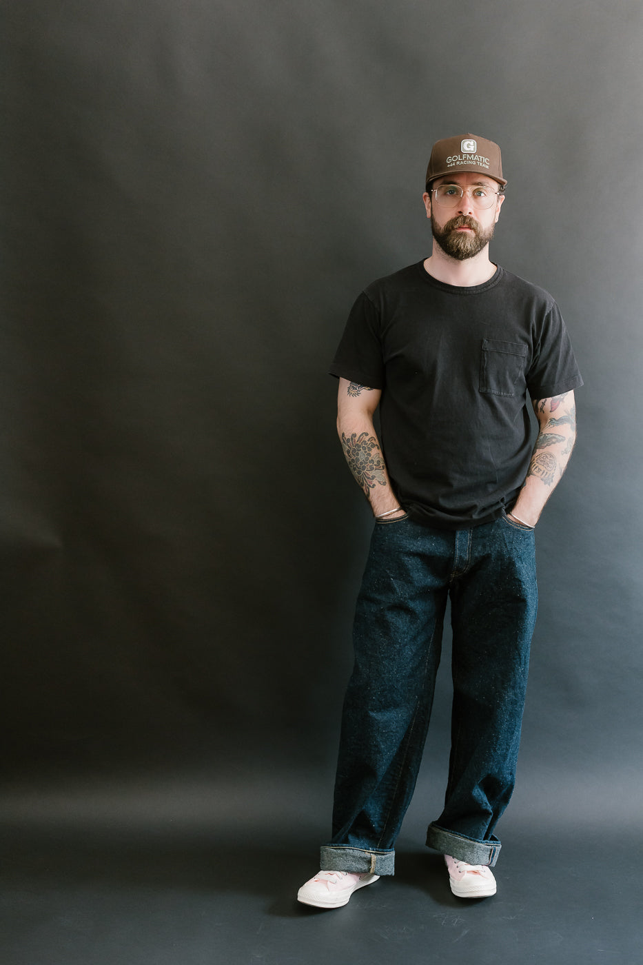 222CCD-GOLV - 15oz "Concrete Denim Grey Olive" Selvedge Denim - Super Wide Straight 8 222CCD-GOLV - 15oz "Concrete Denim Grey Olive" Selvedge Denim - Super Wide Straight