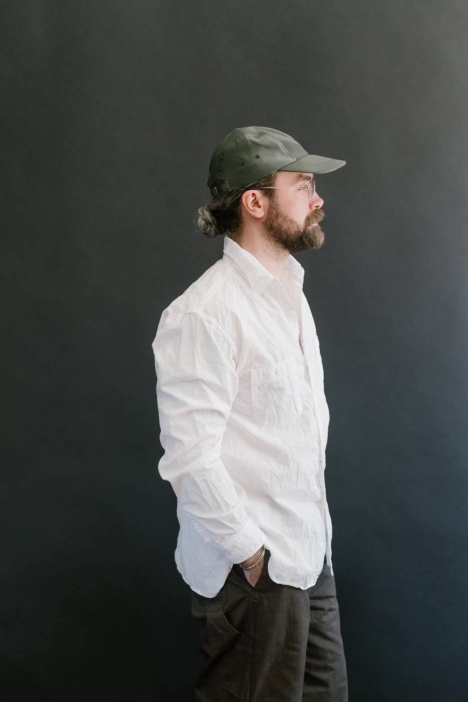 01-8270-69 - Lightweight Chambray Relax Fit Work Shirt - White 12 01-8270-69 - Lightweight Chambray Relax Fit Work Shirt - White