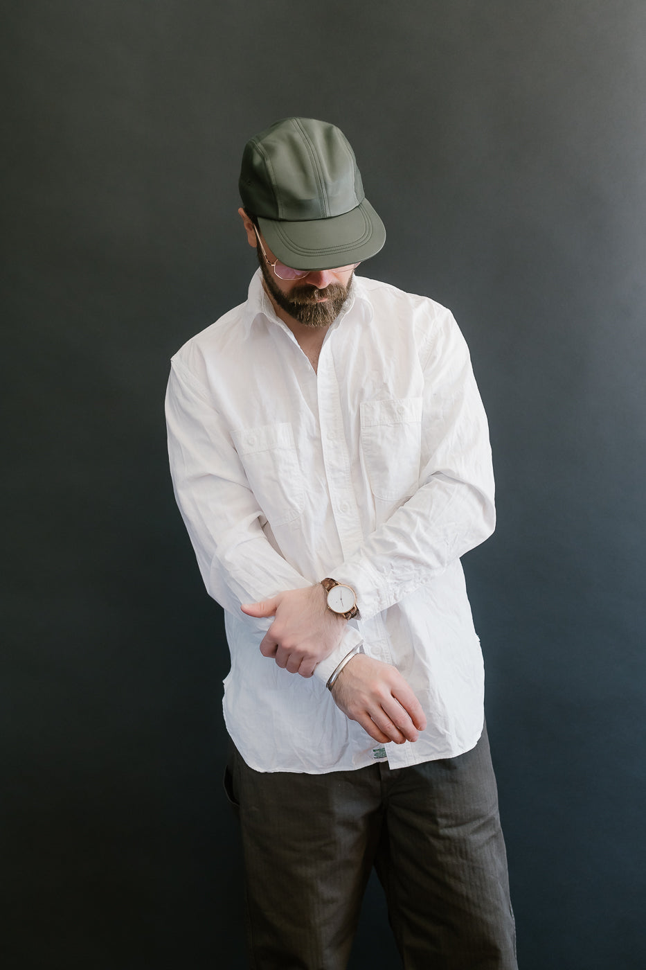 01-8270-69 - Lightweight Chambray Relax Fit Work Shirt - White 16 01-8270-69 - Lightweight Chambray Relax Fit Work Shirt - White