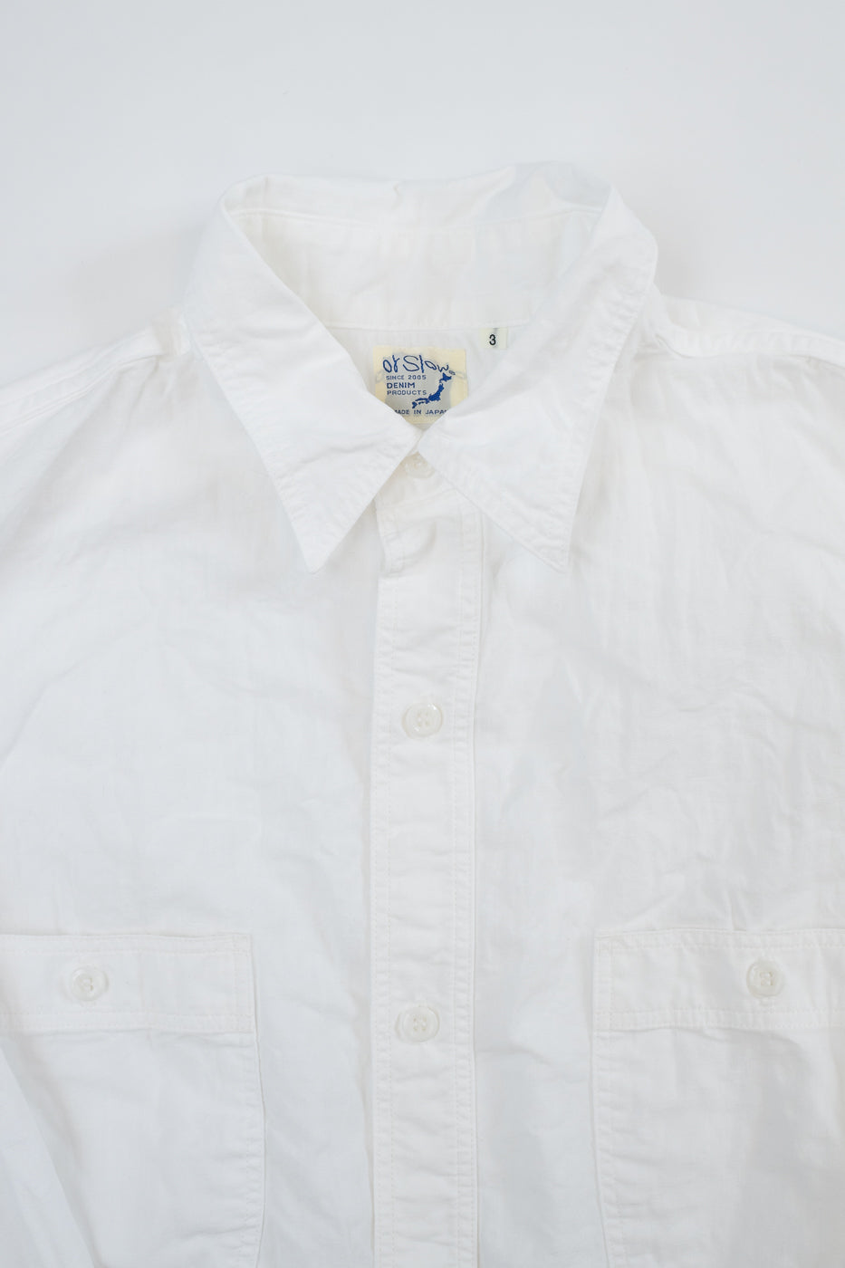 01-8270-69 - Lightweight Chambray Relax Fit Work Shirt - White 2 01-8270-69 - Lightweight Chambray Relax Fit Work Shirt - White