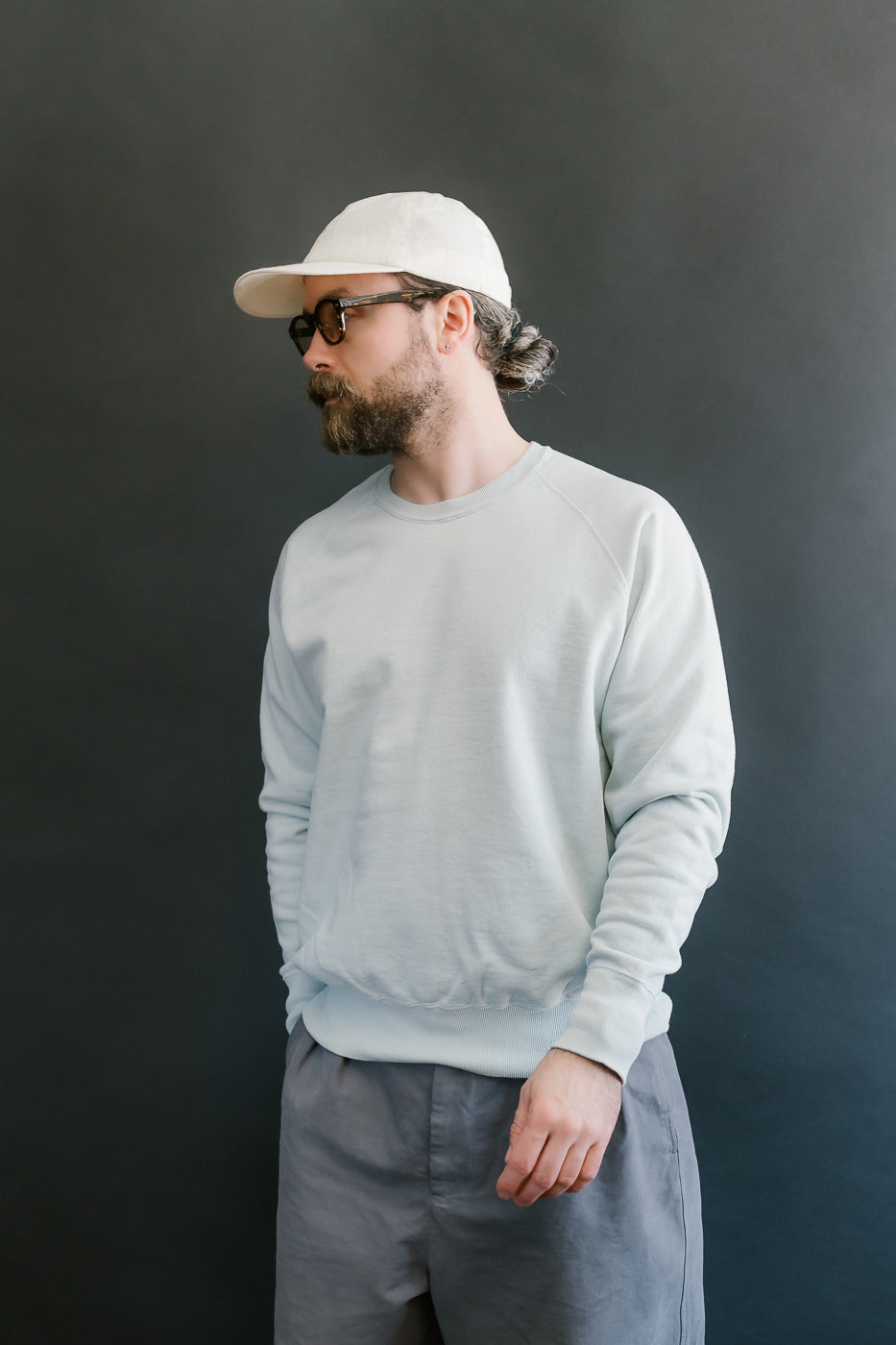 Lot 461-0 - "Second-Hand" Series Crewneck Sweatshirt - Saxe 13 Lot 461-0 - "Second-Hand" Series Crewneck Sweatshirt - Saxe