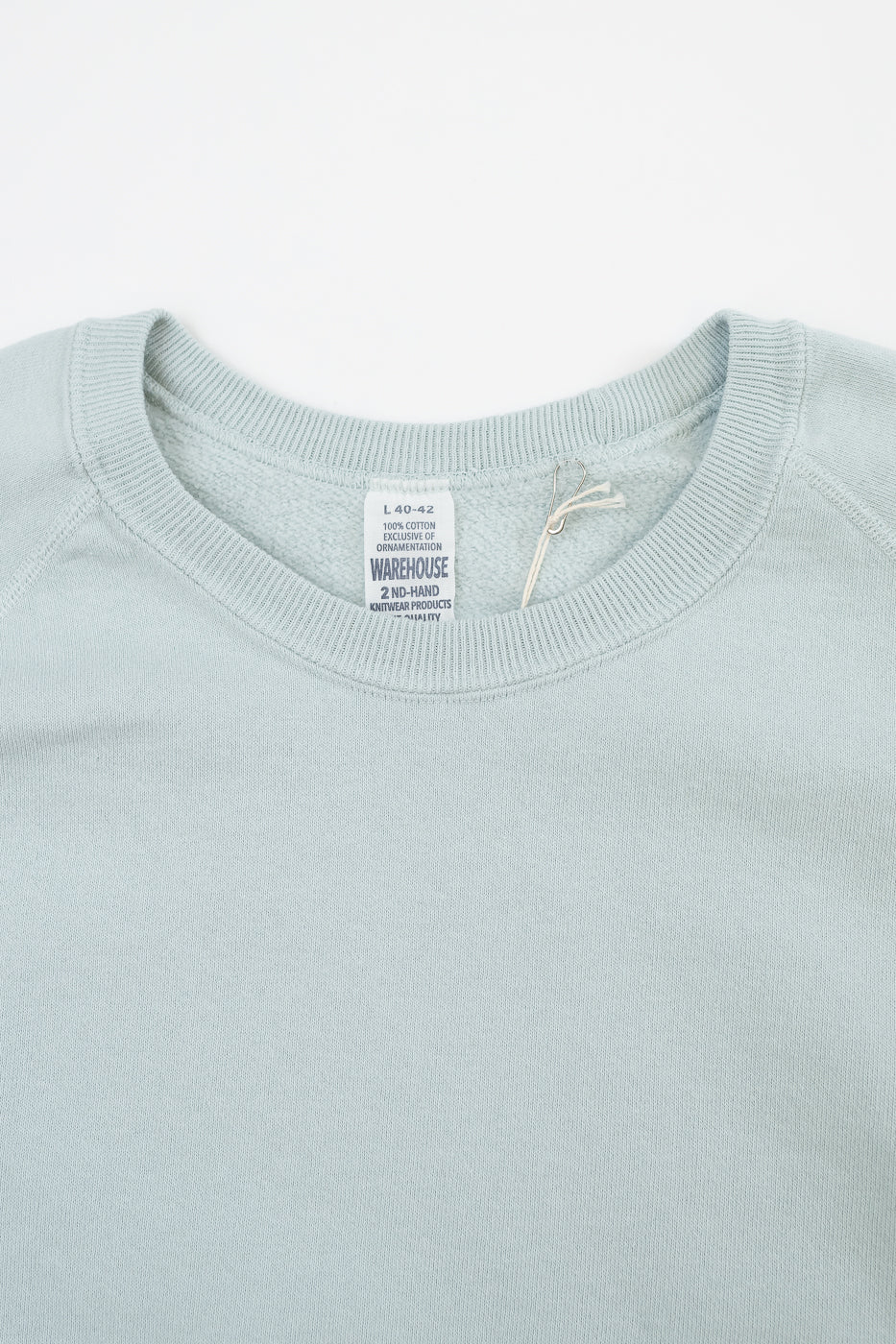 Lot 461-0 - "Second-Hand" Series Crewneck Sweatshirt - Saxe 2 Lot 461-0 - "Second-Hand" Series Crewneck Sweatshirt - Saxe