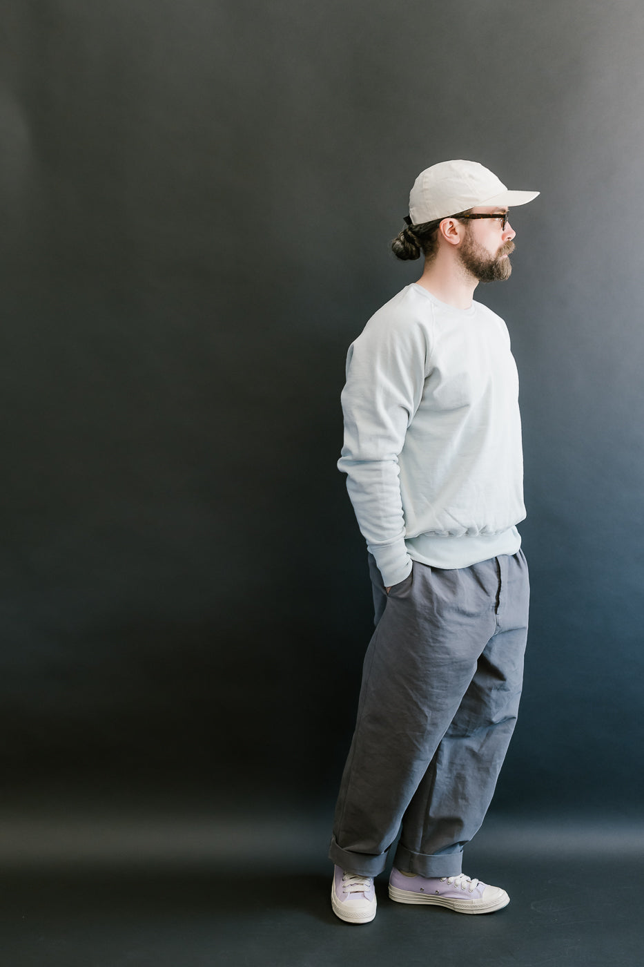 Lot 461-0 - "Second-Hand" Series Crewneck Sweatshirt - Saxe 6 Lot 461-0 - "Second-Hand" Series Crewneck Sweatshirt - Saxe