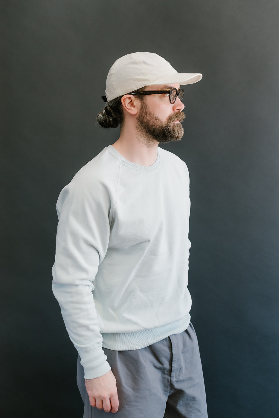 Lot 461-0 - "Second-Hand" Series Crewneck Sweatshirt - Saxe 9 Lot 461-0 - "Second-Hand" Series Crewneck Sweatshirt - Saxe