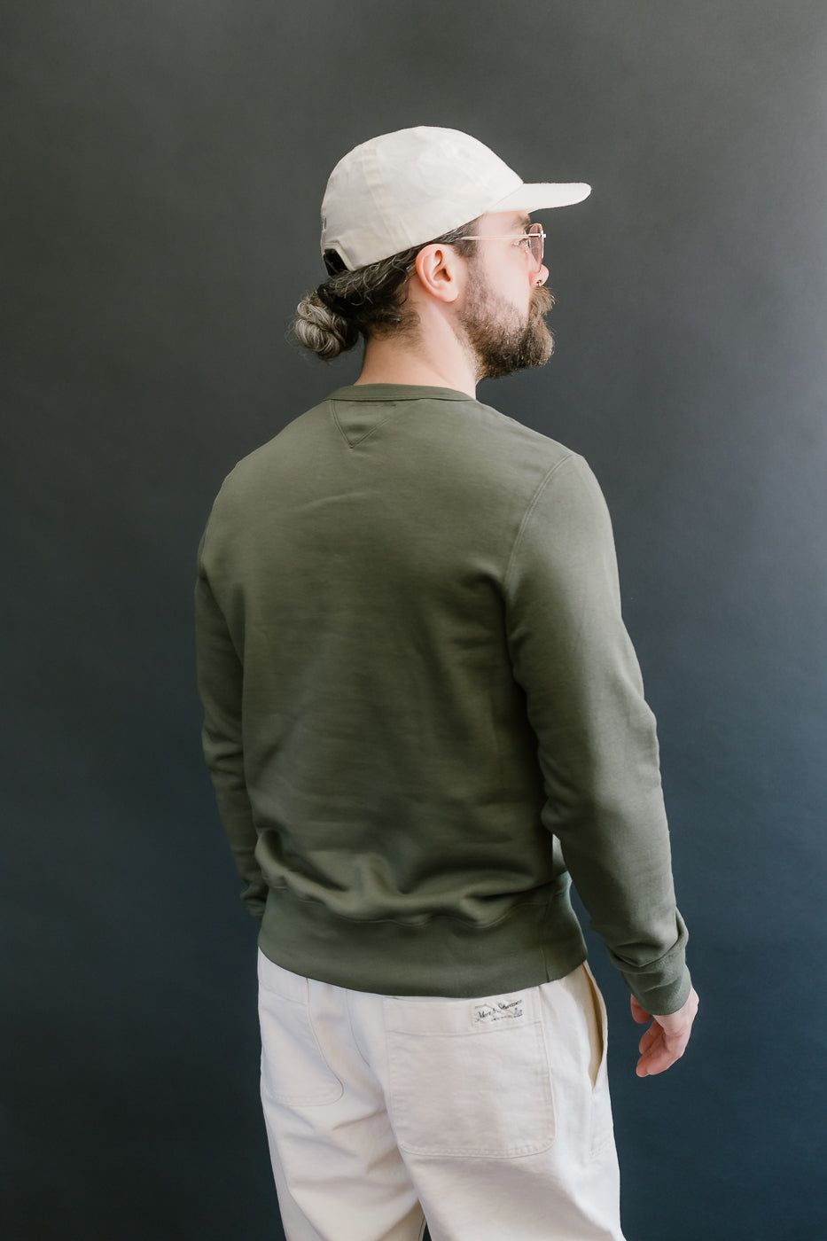 346.40 - Loopwheeled Sweatshirt - Army 10 346.40 - Loopwheeled Sweatshirt - Army