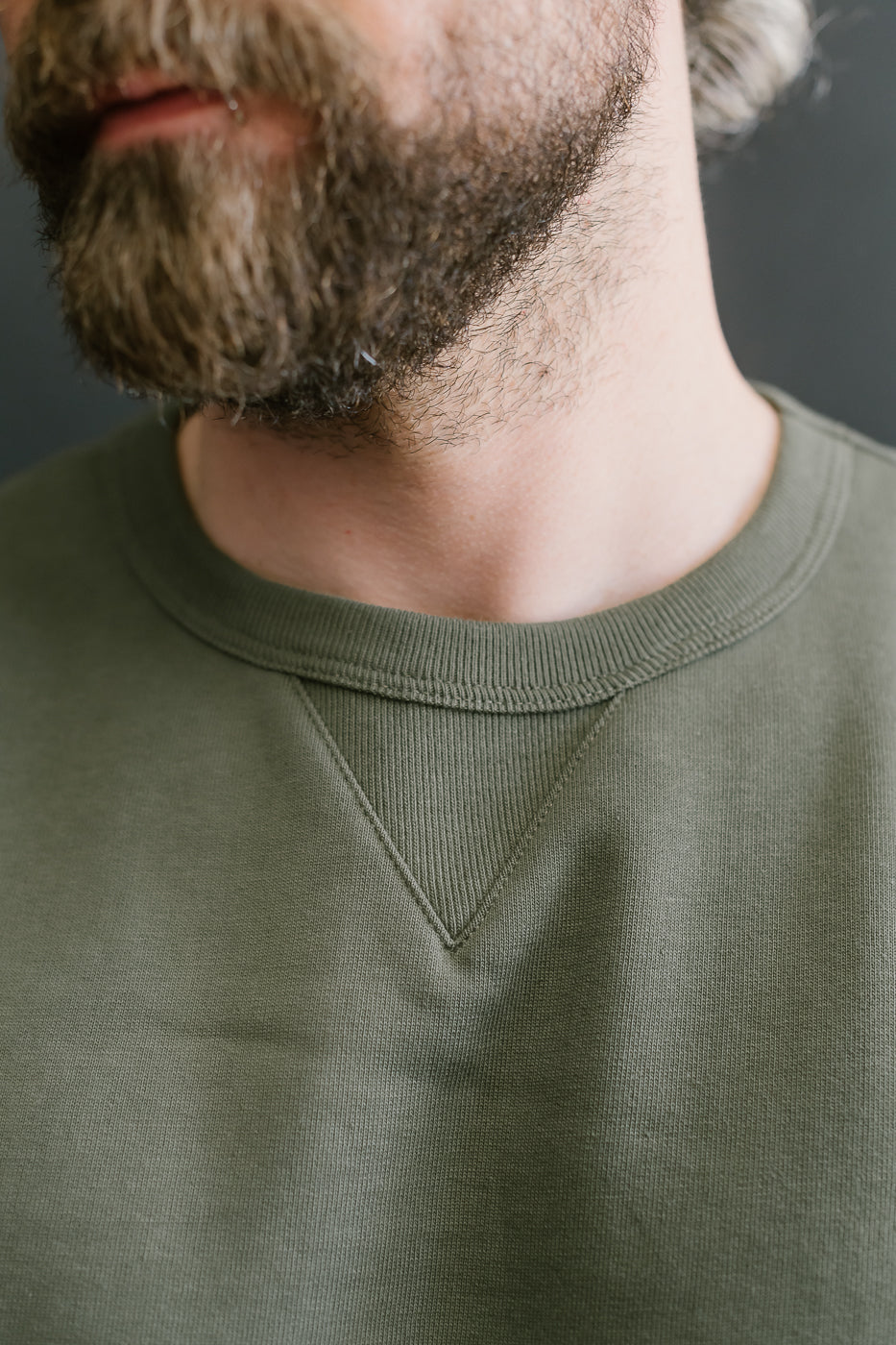 346.40 - Loopwheeled Sweatshirt - Army 15 346.40 - Loopwheeled Sweatshirt - Army