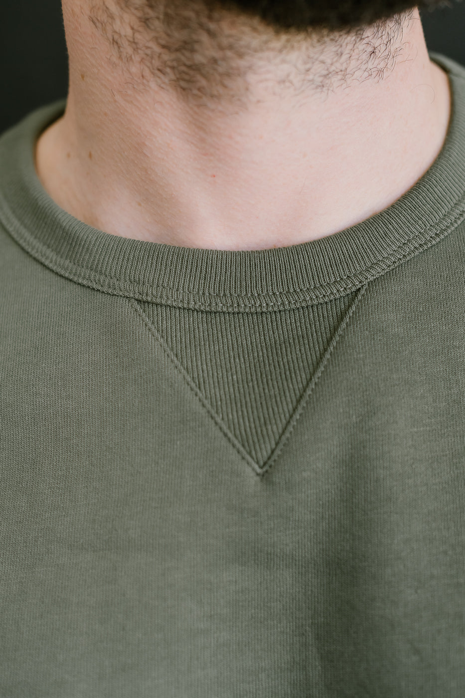 346.40 - Loopwheeled Sweatshirt - Army 16 346.40 - Loopwheeled Sweatshirt - Army