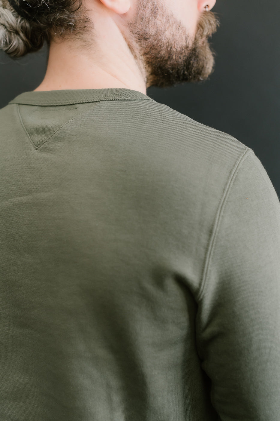 346.40 - Loopwheeled Sweatshirt - Army 18 346.40 - Loopwheeled Sweatshirt - Army