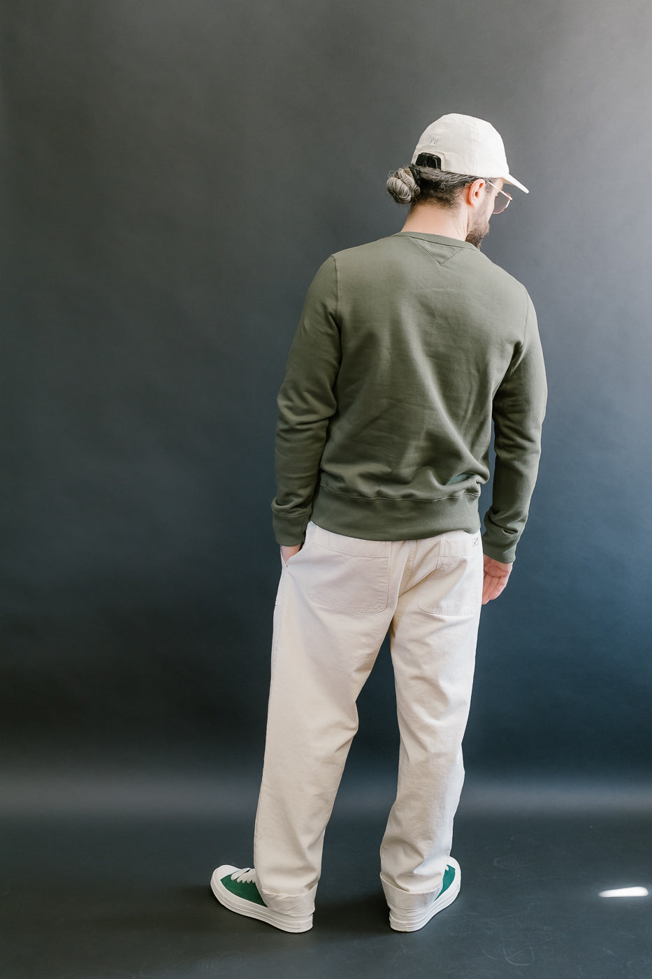 346.40 - Loopwheeled Sweatshirt - Army 7 346.40 - Loopwheeled Sweatshirt - Army