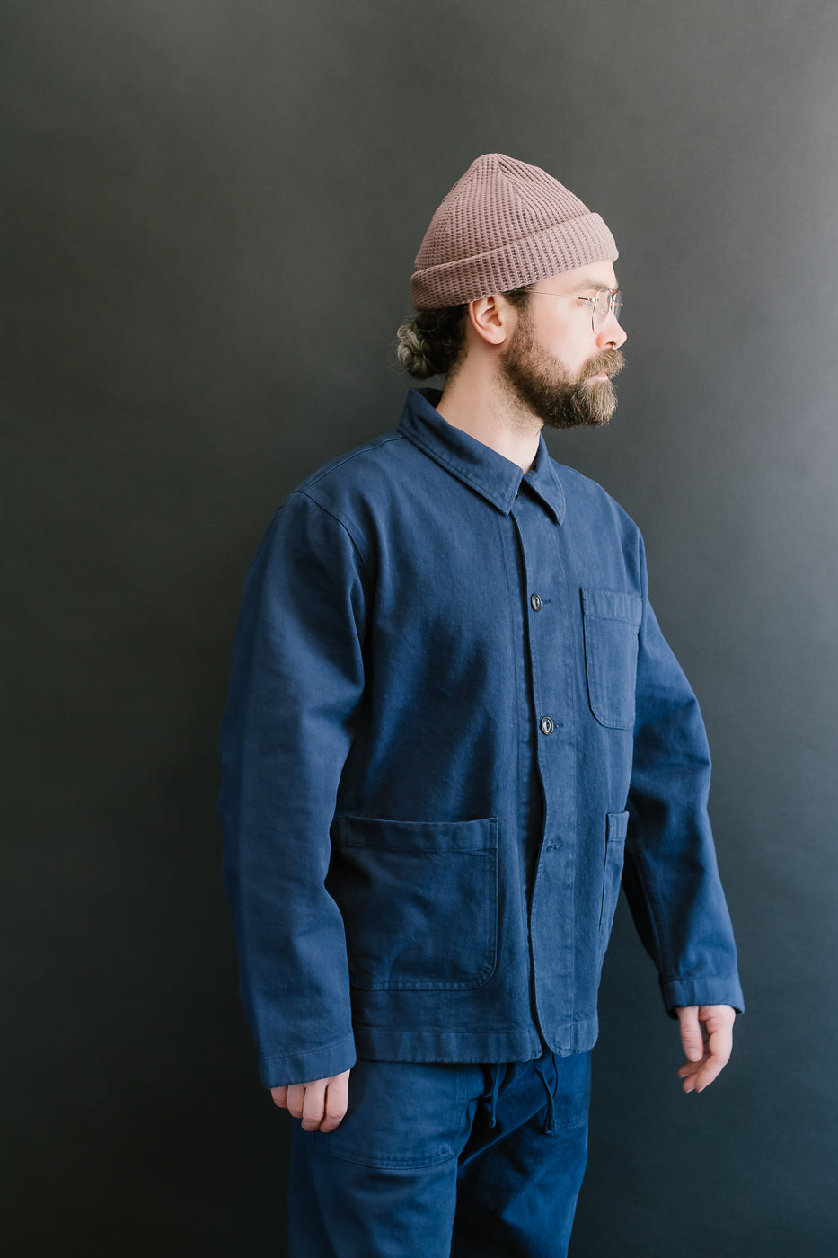 JKT05.66 - 11.2oz Organic Cotton Broken Twill Jacket - Ink Blue 13 JKT05.66 - 11.2oz Organic Cotton Broken Twill Jacket - Ink Blue