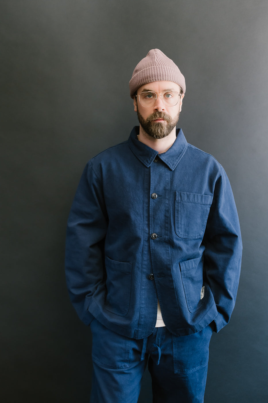JKT05.66 - 11.2oz Organic Cotton Broken Twill Jacket - Ink Blue 14 JKT05.66 - 11.2oz Organic Cotton Broken Twill Jacket - Ink Blue