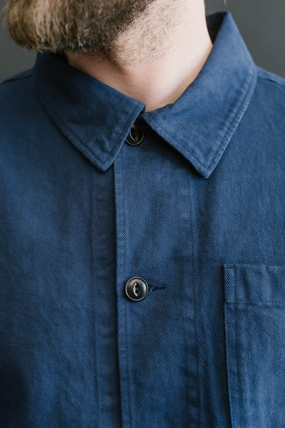 JKT05.66 - 11.2oz Organic Cotton Broken Twill Jacket - Ink Blue 15 JKT05.66 - 11.2oz Organic Cotton Broken Twill Jacket - Ink Blue