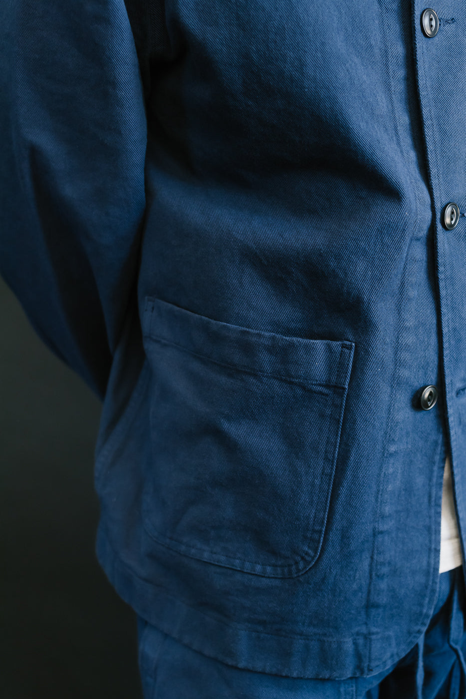 JKT05.66 - 11.2oz Organic Cotton Broken Twill Jacket - Ink Blue 18 JKT05.66 - 11.2oz Organic Cotton Broken Twill Jacket - Ink Blue