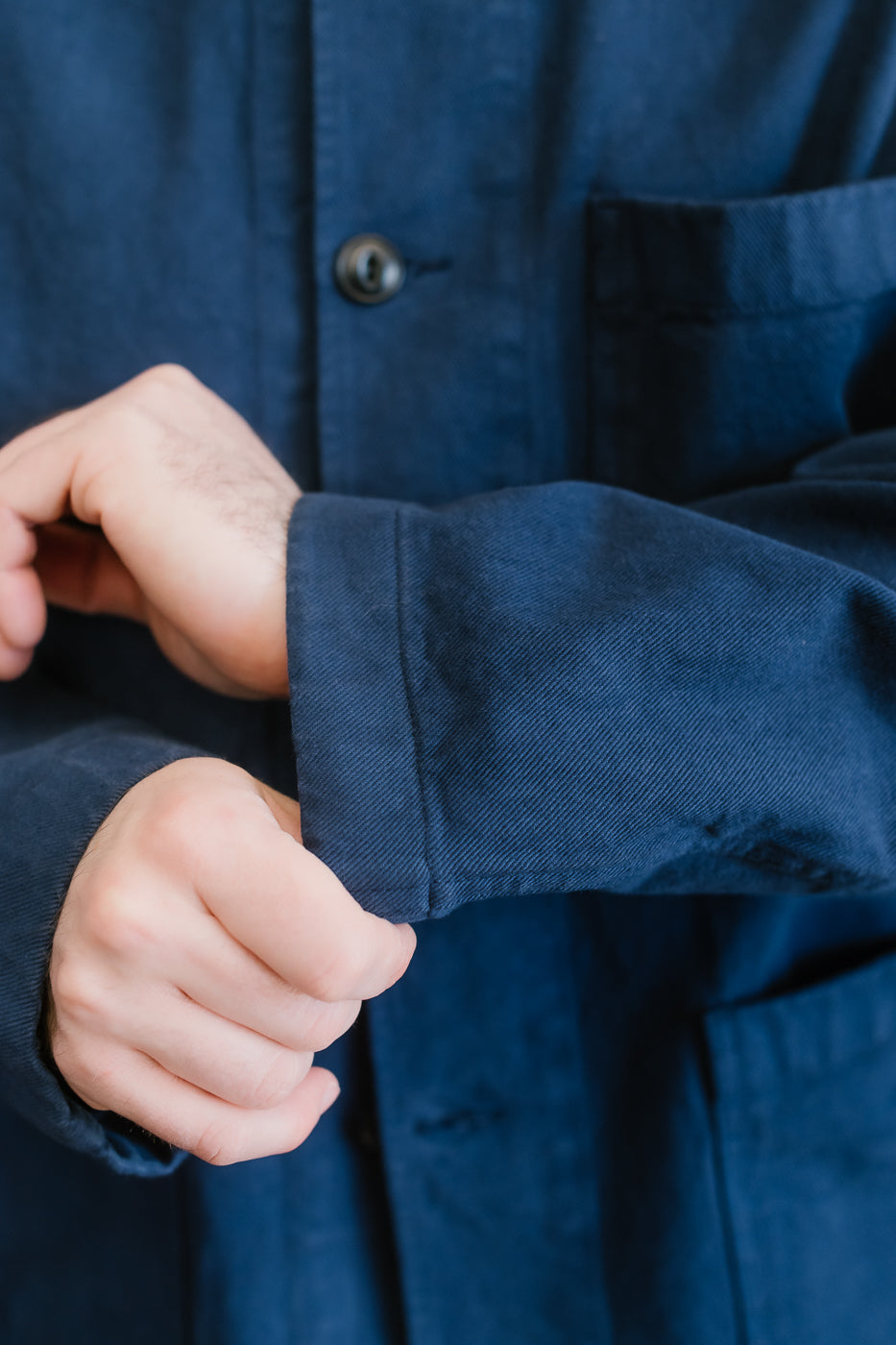 JKT05.66 - 11.2oz Organic Cotton Broken Twill Jacket - Ink Blue 19 JKT05.66 - 11.2oz Organic Cotton Broken Twill Jacket - Ink Blue