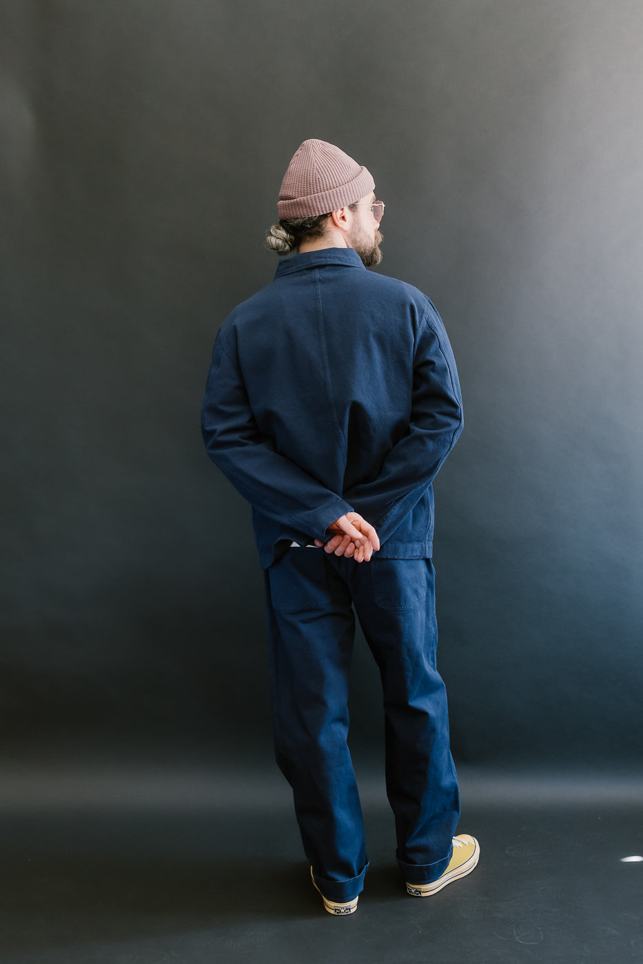JKT05.66 - 11.2oz Organic Cotton Broken Twill Jacket - Ink Blue 8 JKT05.66 - 11.2oz Organic Cotton Broken Twill Jacket - Ink Blue
