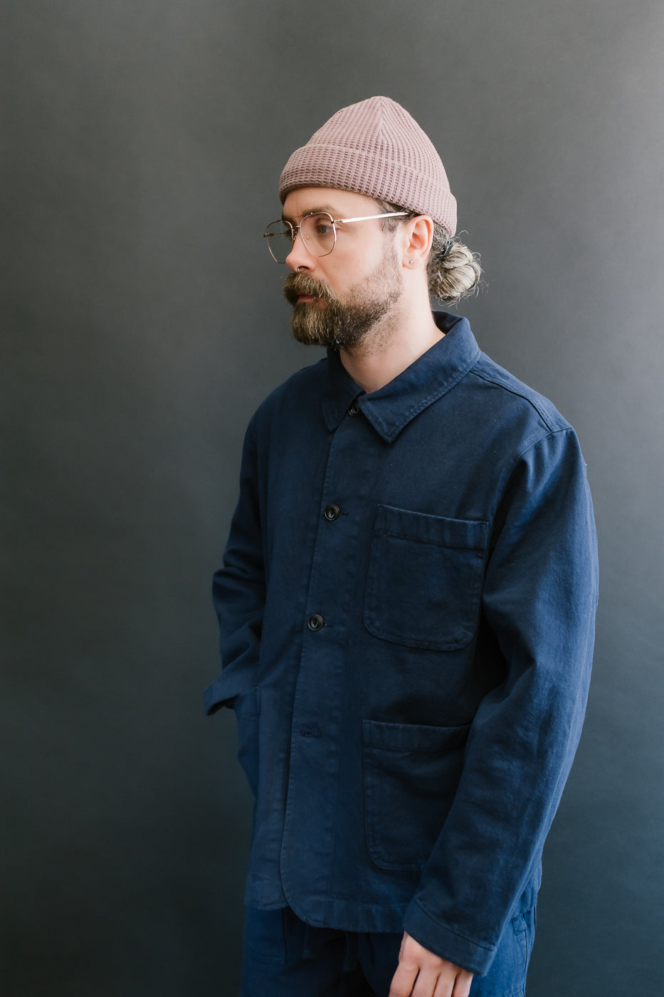JKT05.66 - 11.2oz Organic Cotton Broken Twill Jacket - Ink Blue 9 JKT05.66 - 11.2oz Organic Cotton Broken Twill Jacket - Ink Blue
