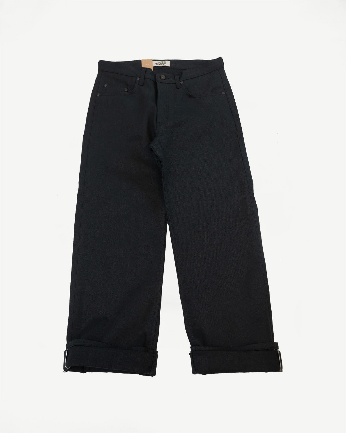 12.5oz - Forever Black Selvedge Denim - Strong Guy