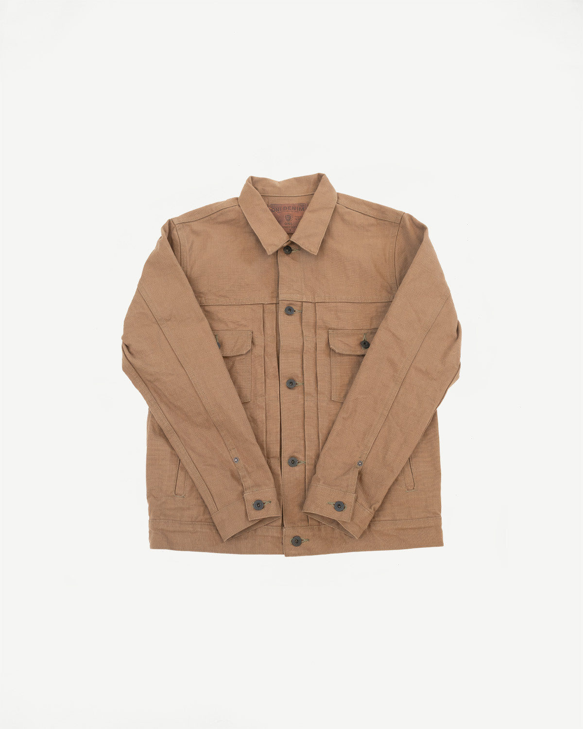 02516P-HOX-BRK - 13.5oz Sulphur Dyed Brown Oxford Cloth - Type II