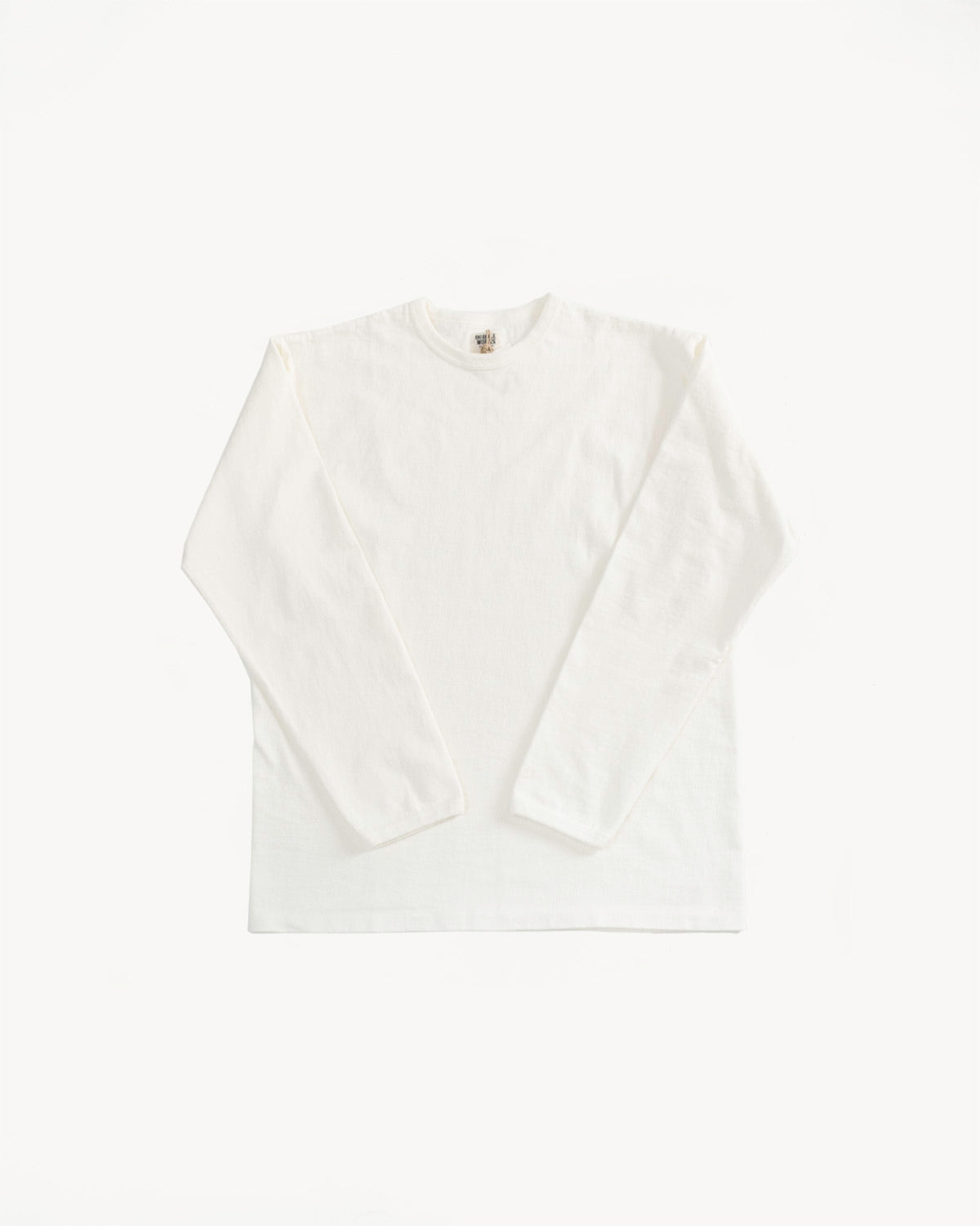 "Stand Wheel" Heavyweight Long Sleeve Tee - Off White