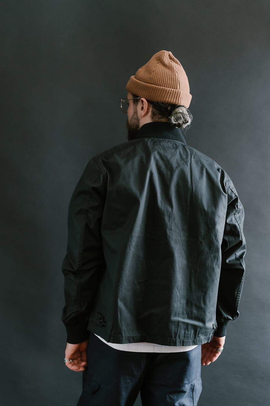 IHJ-145-BLK - 7oz Rubber Wax Coated Windbreaker - Black 13 IHJ-145-BLK - 7oz Rubber Wax Coated Windbreaker - Black