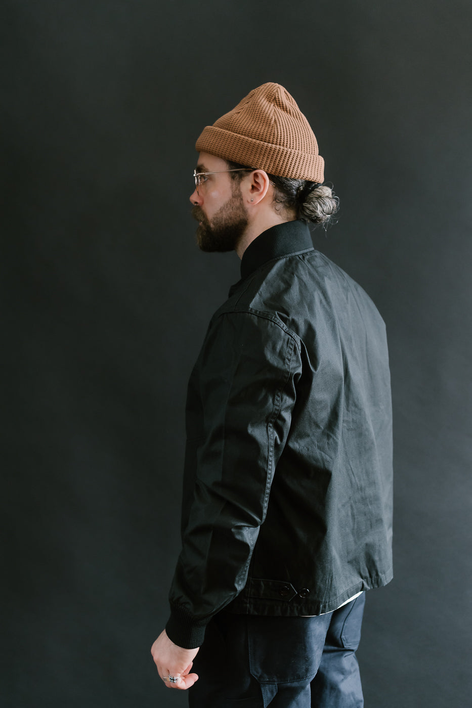IHJ-145-BLK - 7oz Rubber Wax Coated Windbreaker - Black 14 IHJ-145-BLK - 7oz Rubber Wax Coated Windbreaker - Black