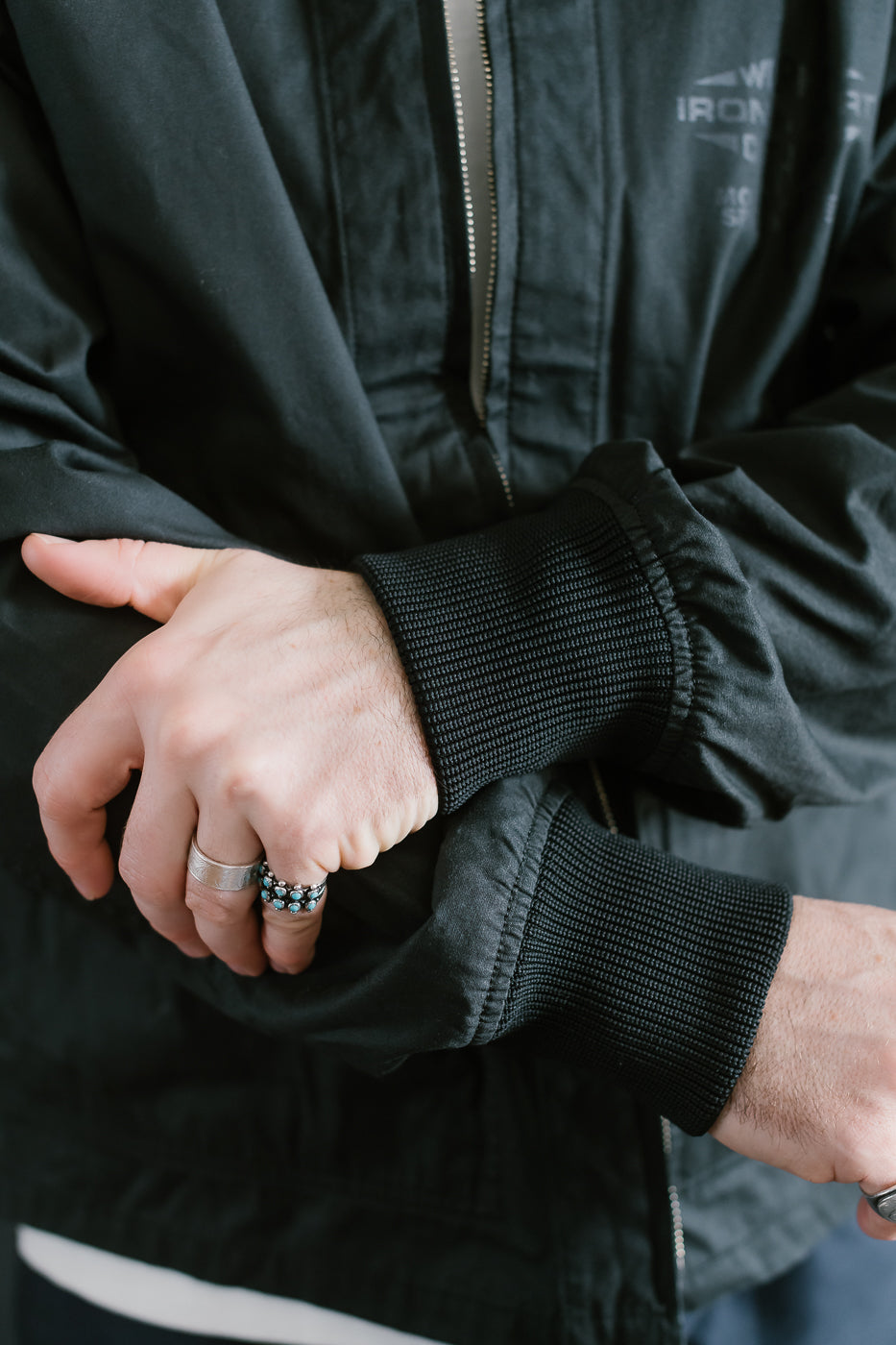 IHJ-145-BLK - 7oz Rubber Wax Coated Windbreaker - Black 19 IHJ-145-BLK - 7oz Rubber Wax Coated Windbreaker - Black